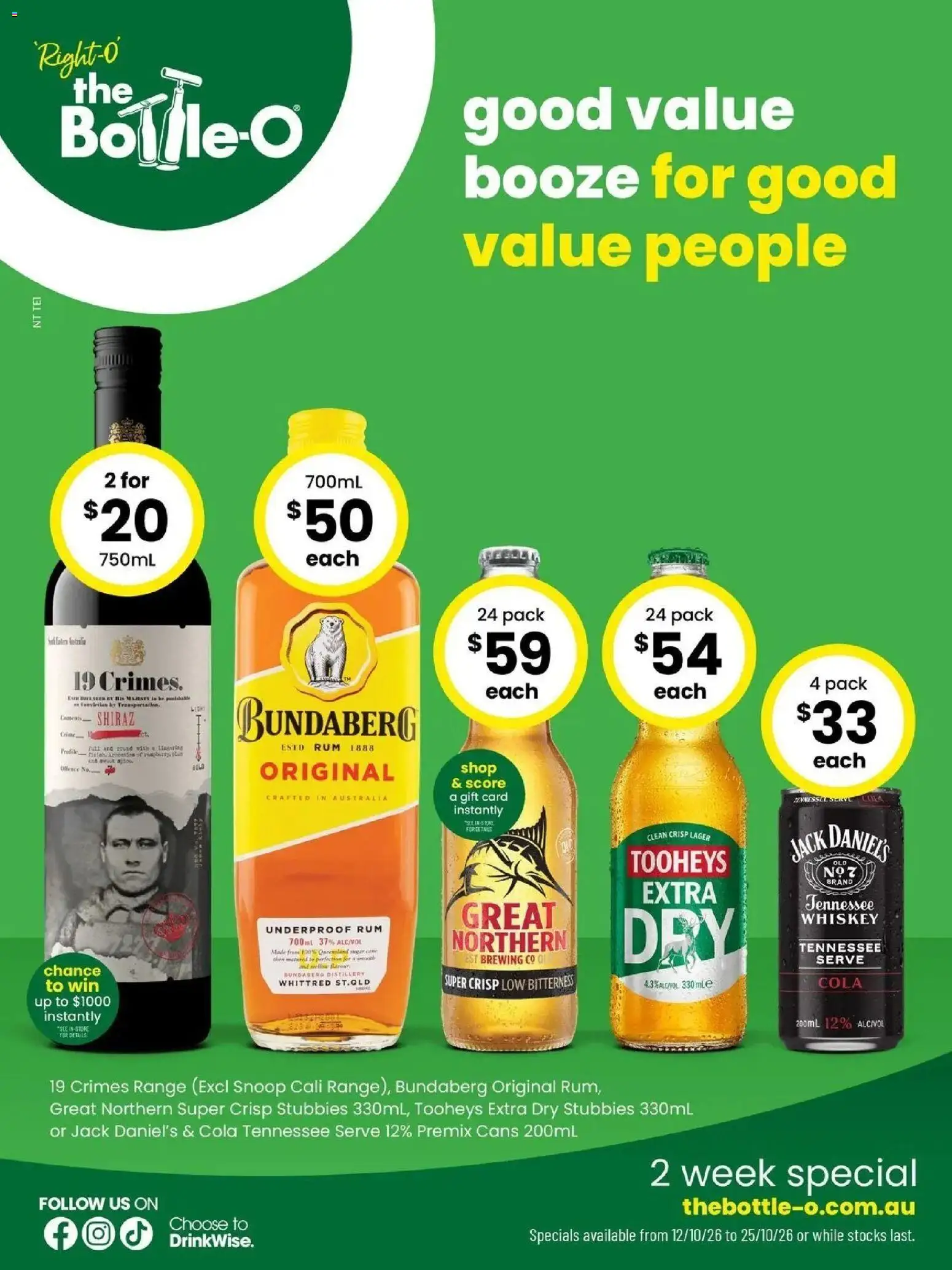 Preview of catalogue The Bottle-O catalogue Noonamah from shop The Bottle-O valid 12/10/2026