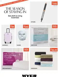 Preview of catalogue Myer Bed, Bath & Living Essentials from shop Myer valid 05/05/2026
