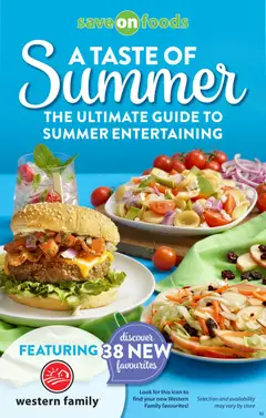 Un aperçu du dépliant Save on foods flyer - A taste of summer du magasin Save on foods est valide à partir 11 juin 2026