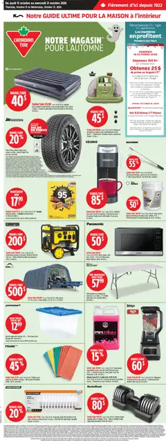 Un aperçu du dépliant Canadian Tire circulaire du magasin Canadian Tire est valide à partir 15 oct. 2026