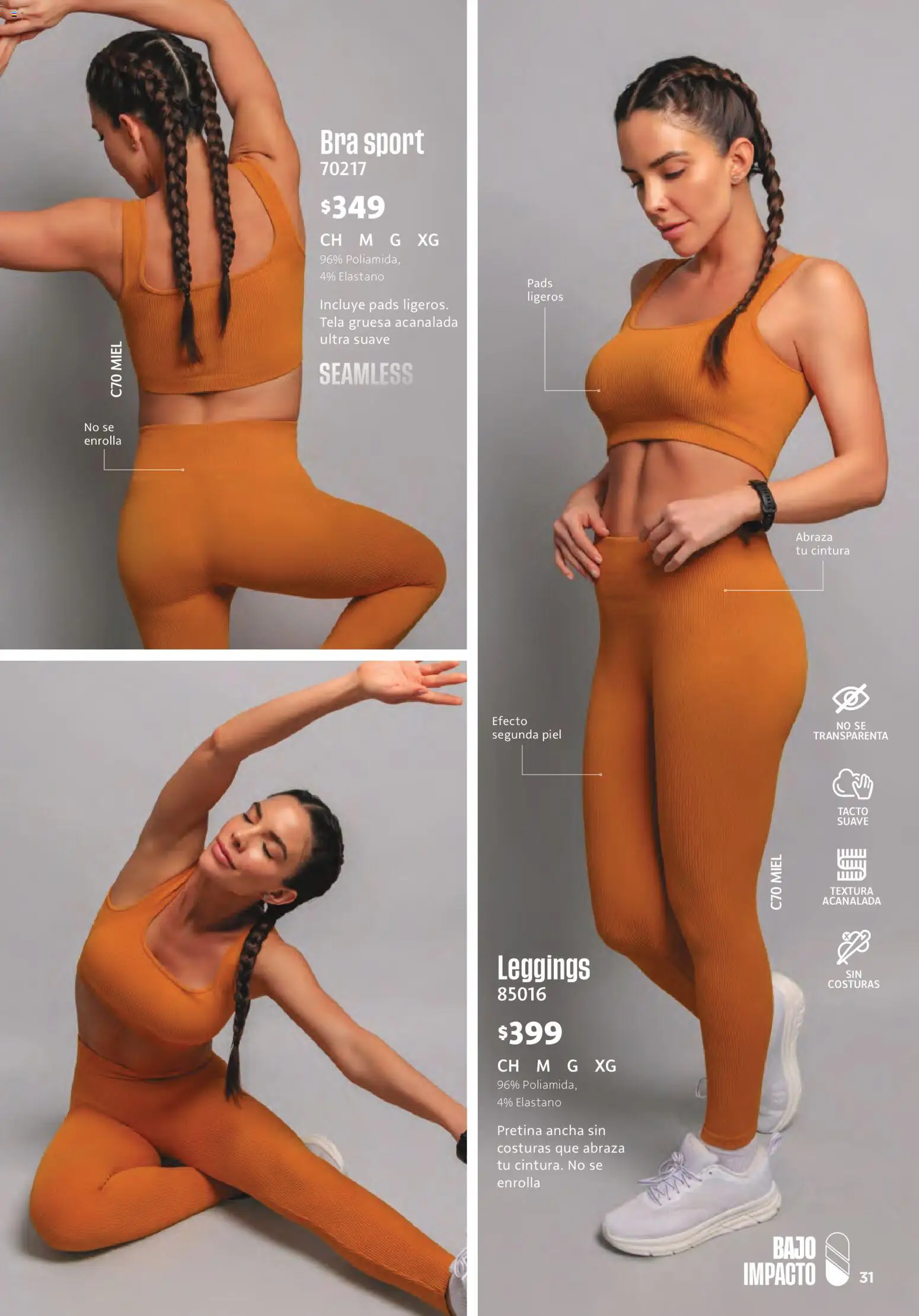 Vista previa las ofertas de la tienda Ilusión - Ilusión catálogo Verano desde el 01/05/2026 - Miel, Leggings