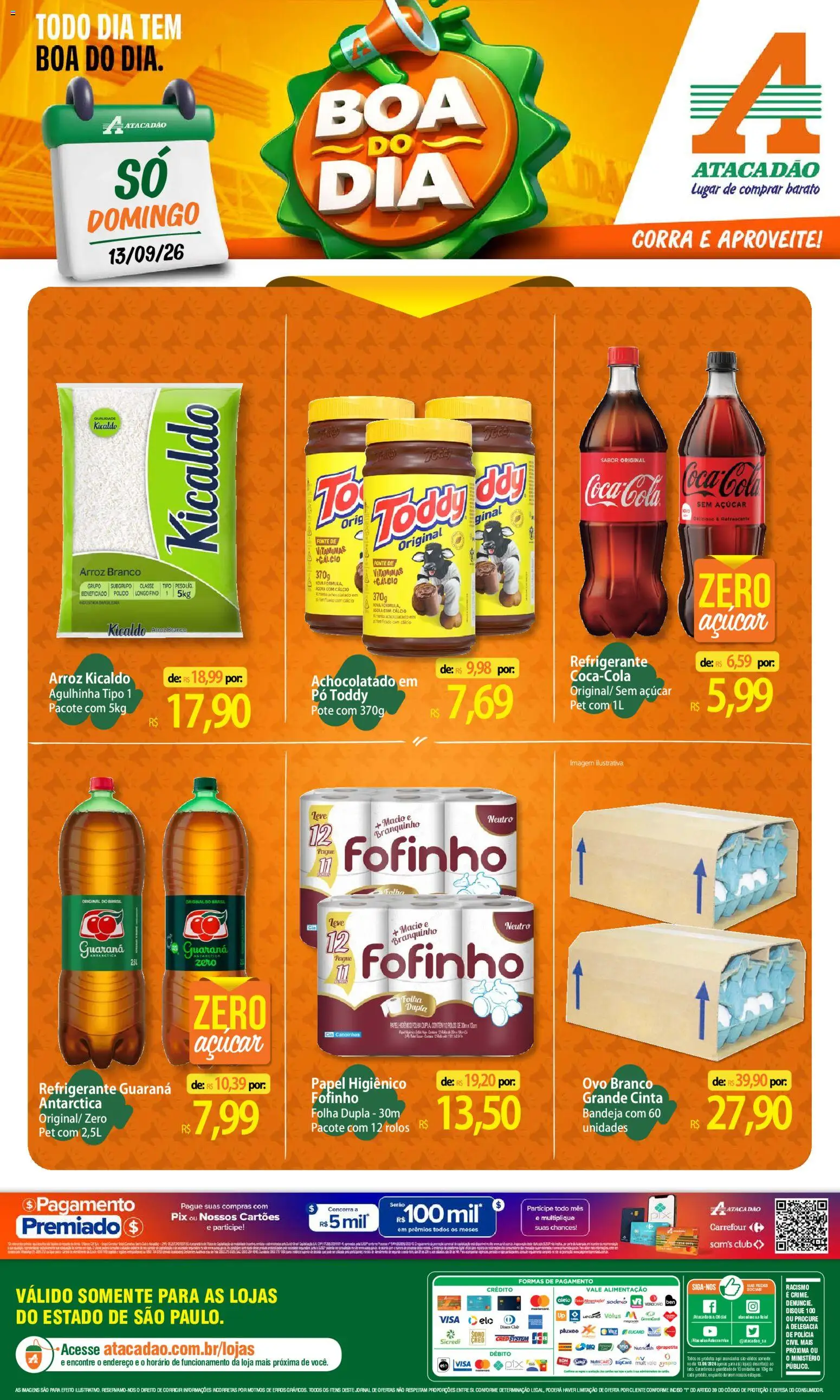 Pré-Visualização do folheto "Atacadão ofertas - SP" da loja Atacadão válido a partir de 13/09/2026