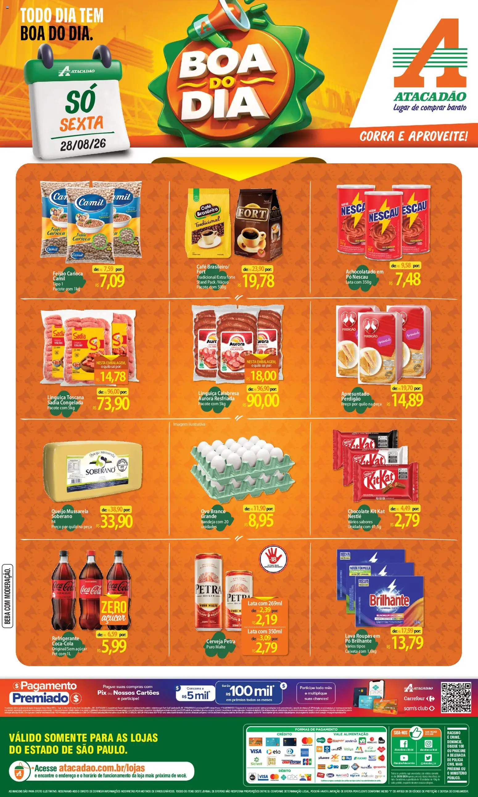 Pré-Visualização do folheto "Atacadão ofertas - SP" da loja Atacadão válido a partir de 28/08/2026