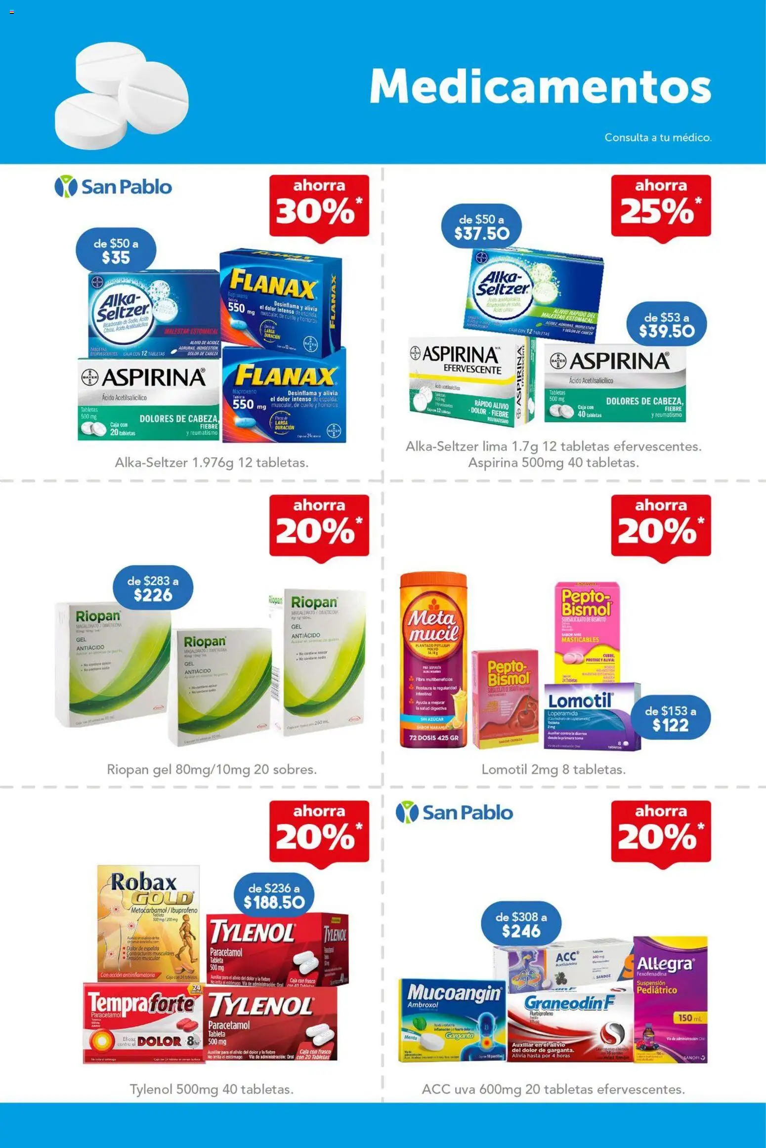 Vista previa las ofertas de la tienda Farmacia San Pablo - Farmacia San Pablo catálogo desde el 06/09/2026 