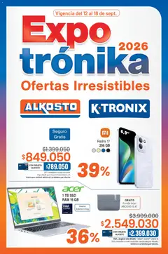  Vista previa del prospecto Ktronix catálogo del almacen Ktronix válida del 12/09/2026 al 18/09/2026