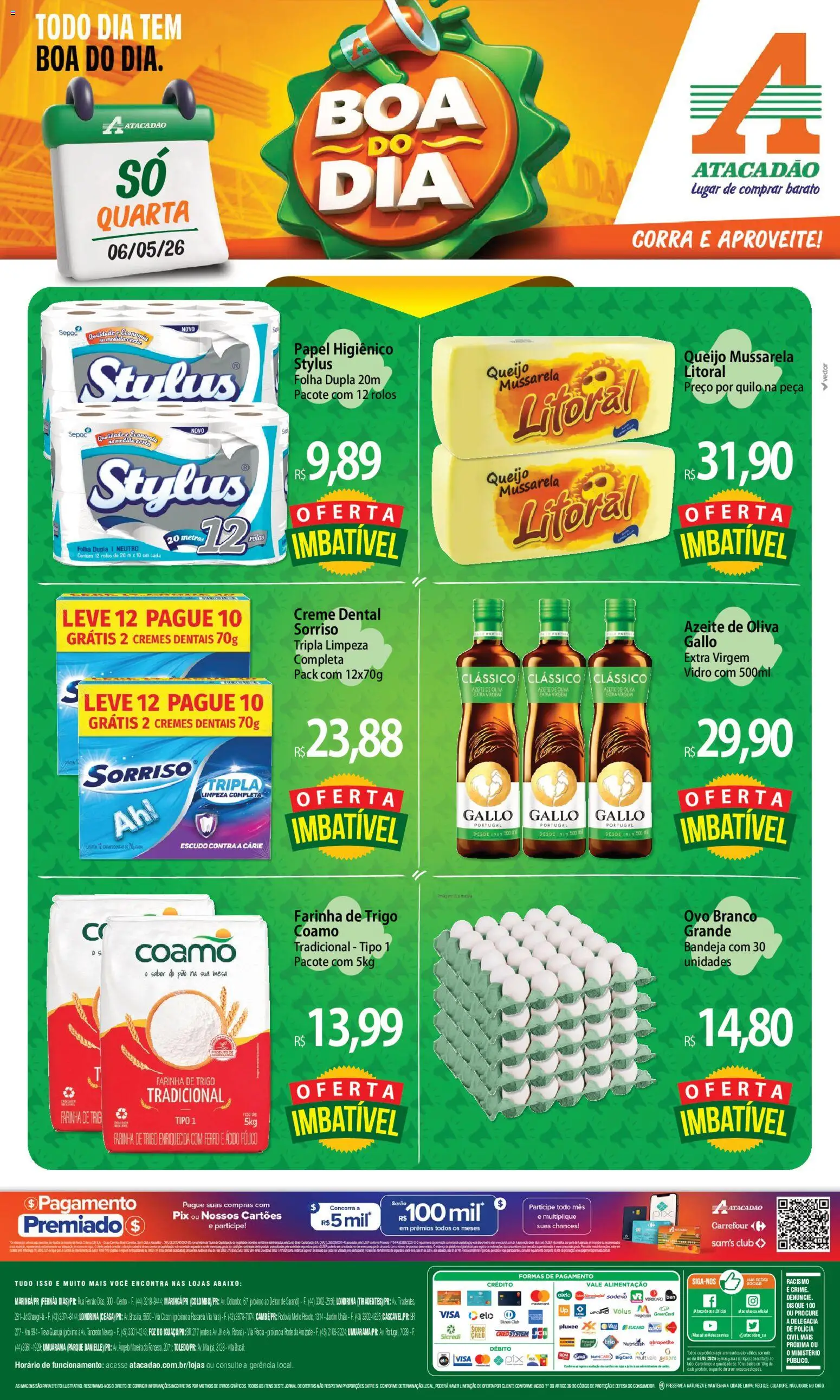 Pré-Visualização do folheto "Atacadão ofertas - PR" da loja Atacadão válido a partir de 06/05/2026