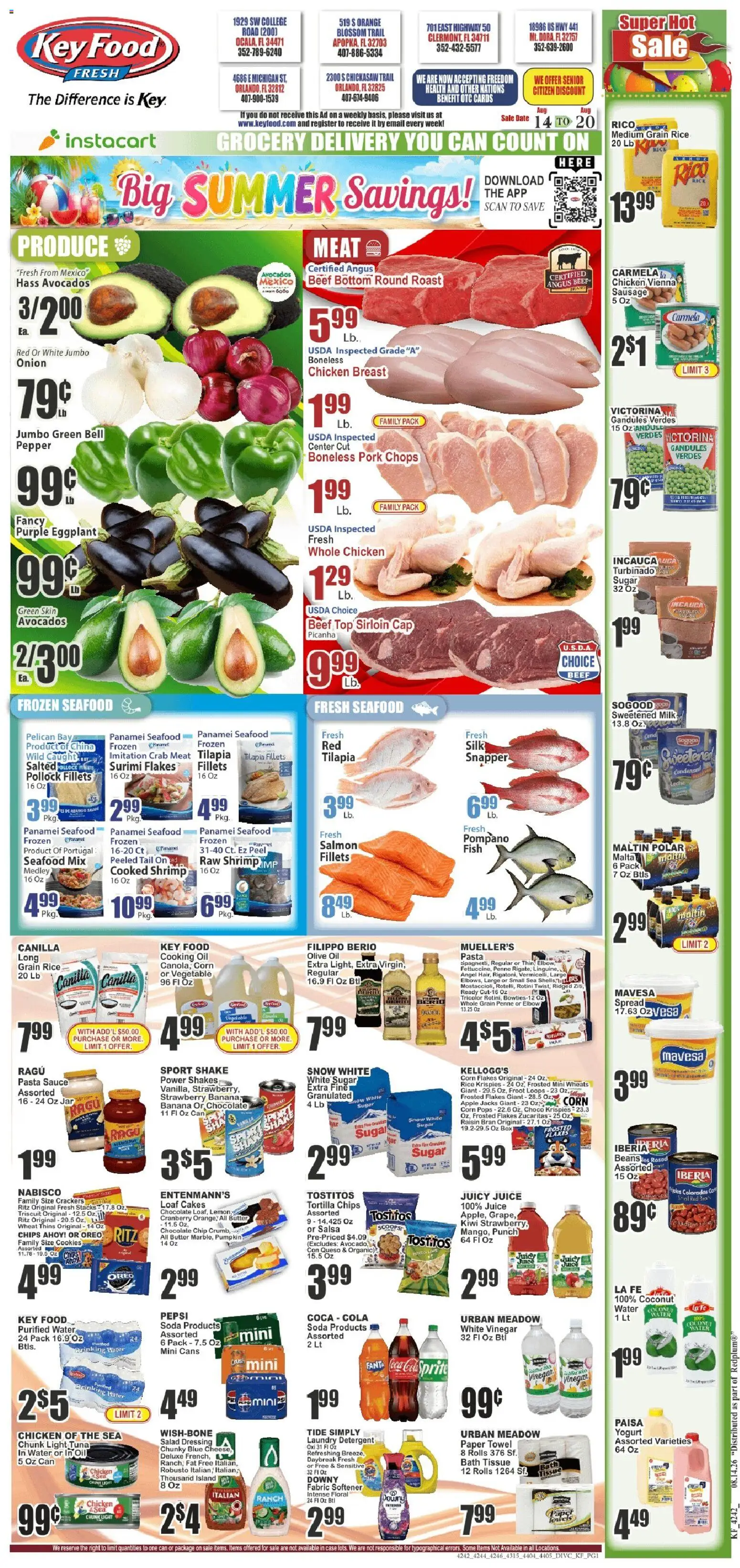 Ad Preview of Key Food Key Food Weekly Ad from 08/14/2026