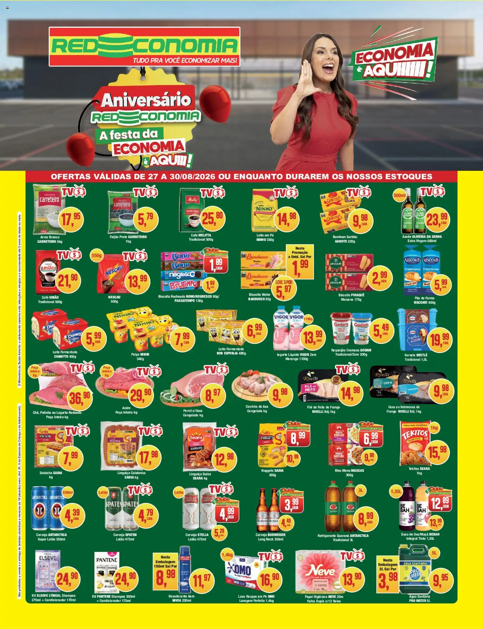Pré-Visualização do folheto "RedEconomia ofertas" da loja RedEconomia válido a partir de 27/08/2026
