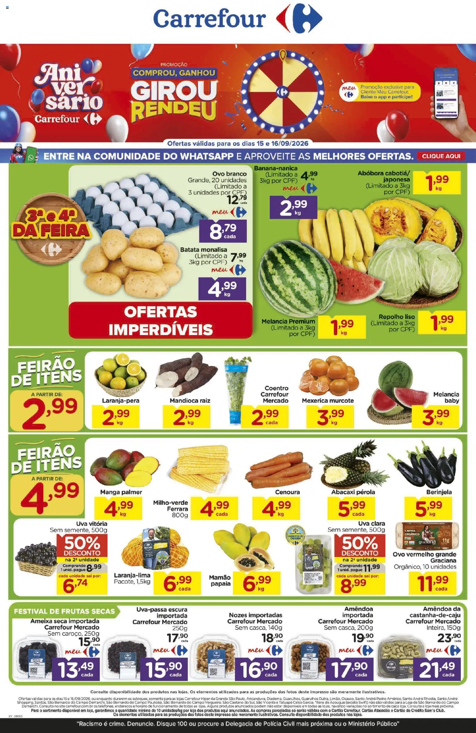 Pré-Visualização do folheto "Carrefour ofertas Feira" da loja Carrefour válido a partir de 15/09/2026