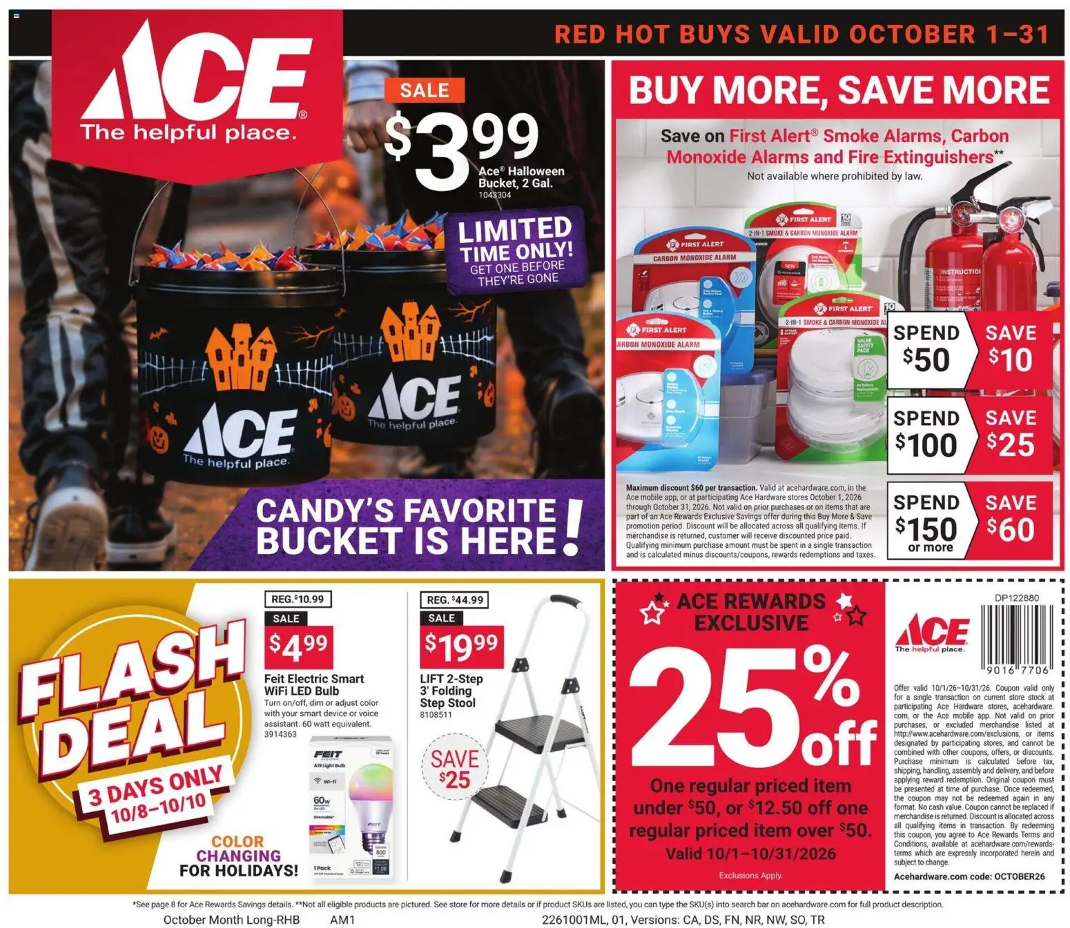 Ad Preview of Giant Eagle Giant Eagle Ace Ad from 10/01/2026 - Alarm, Light bulbs