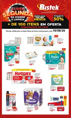 Pré-Visualização do folheto "Bistek Supermercados ofertas Super Segunda" da loja Bistek Supermercados válido a partir de 10/08/2026