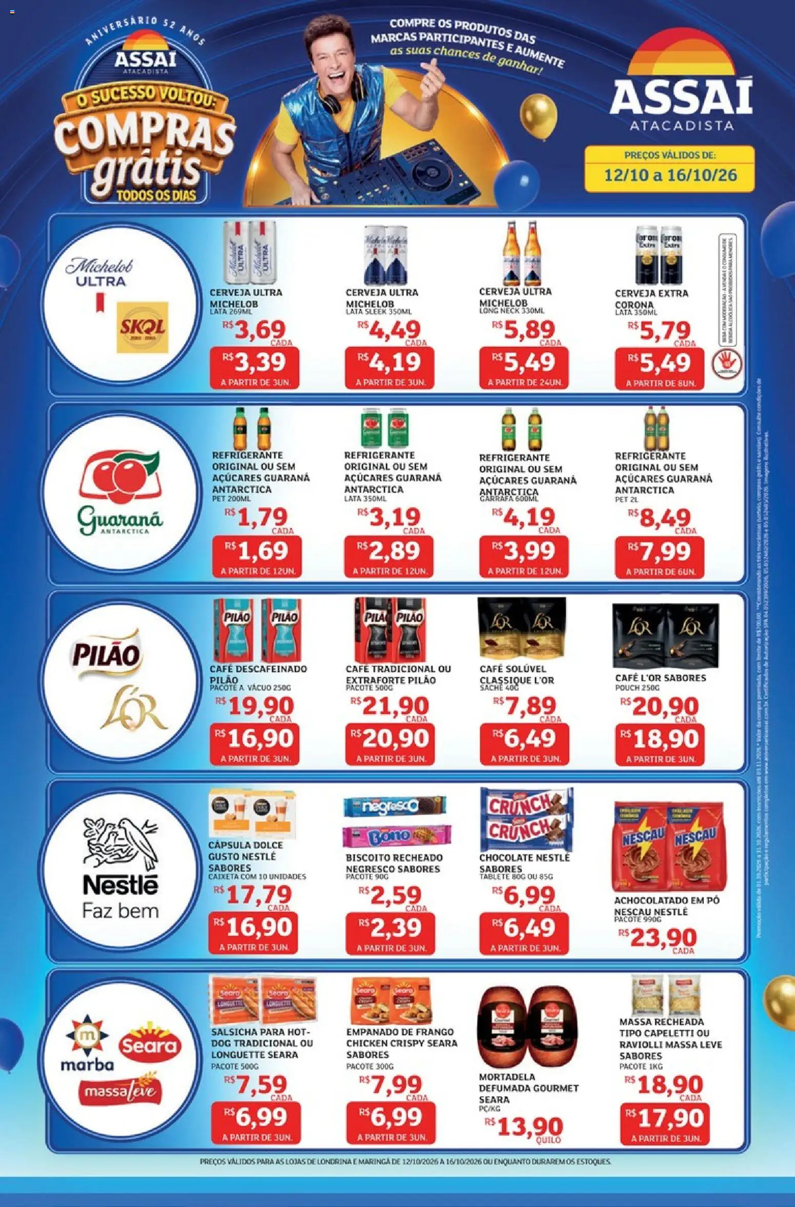 Pré-Visualização do folheto "Assaí Atacadista ofertas - PR" da loja Assaí Atacadista válido a partir de 12/10/2026