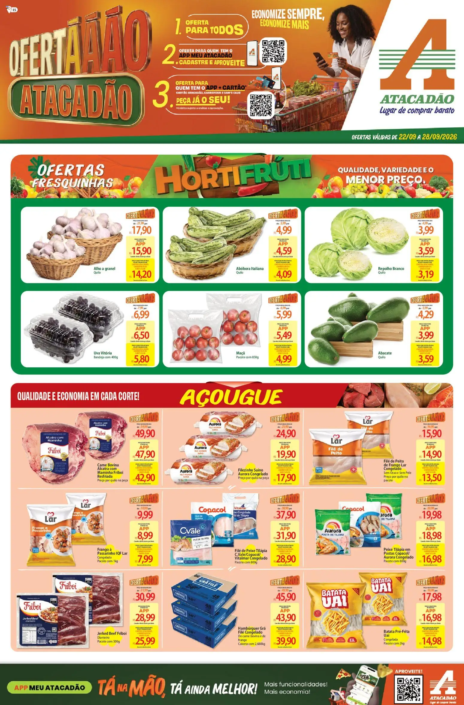 Pré-Visualização do folheto "Atacadão ofertas - ES" da loja Atacadão válido a partir de 22/09/2026