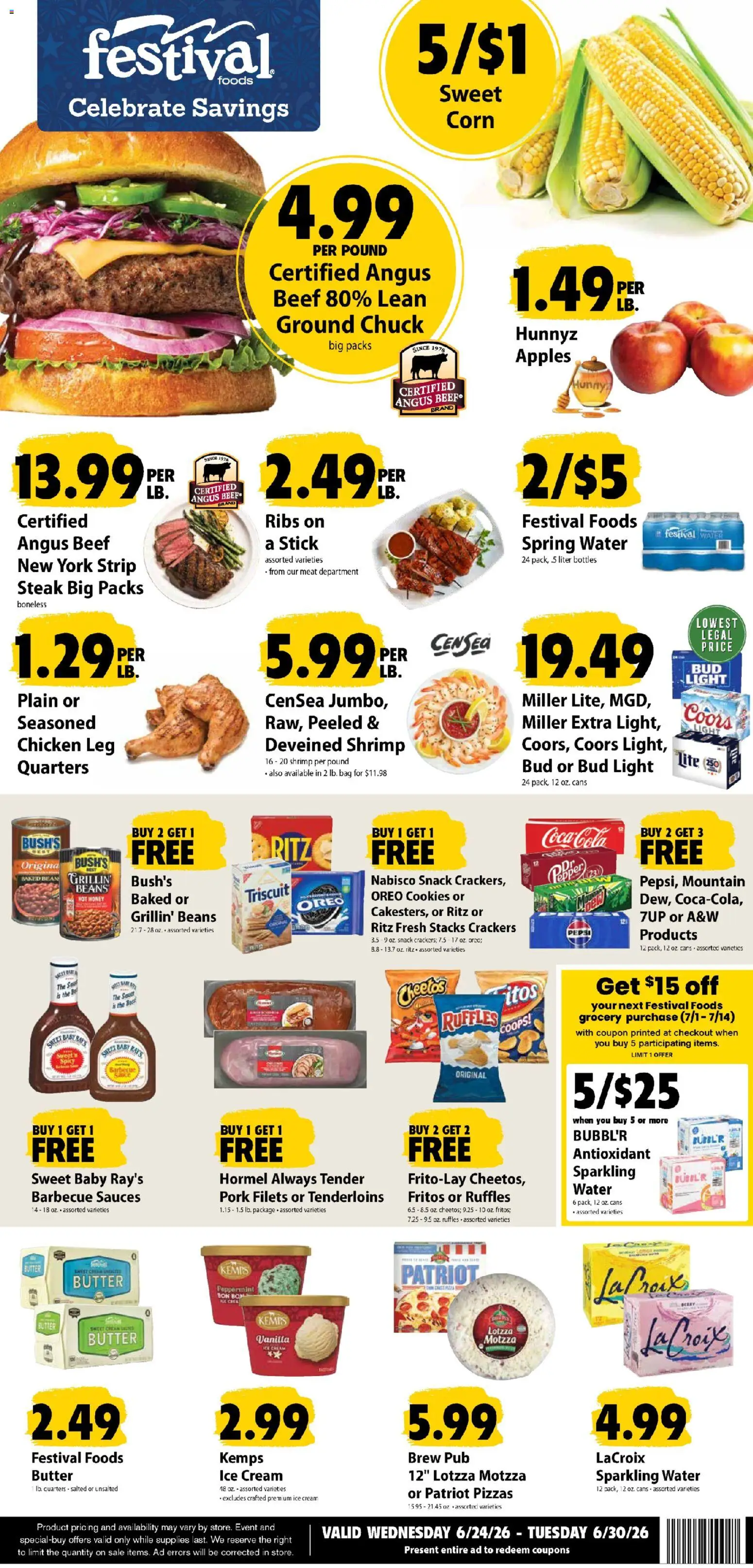 Ad Preview of Festival Foods Festival Foods Weekly Ad from 06/24/2026