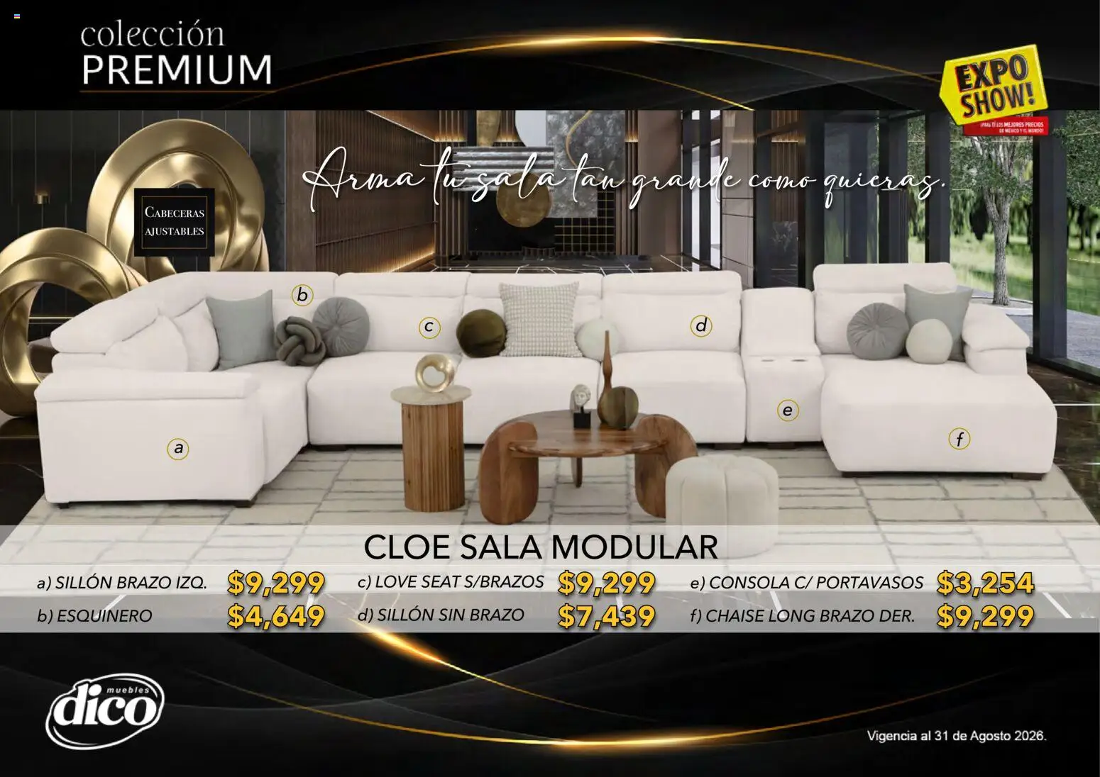 Vista previa las ofertas de la tienda Muebles Dico - Muebles Dico catálogo Colección Premium desde el 01/08/2026 