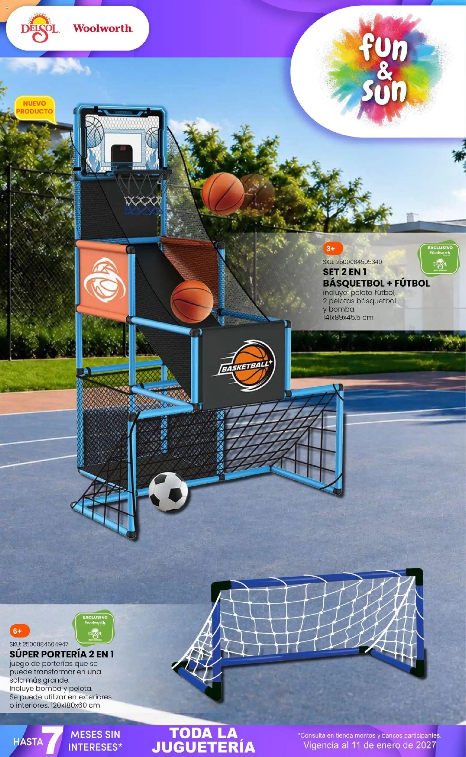 Vista previa las ofertas de la tienda Del Sol y Woolworth - Del Sol y Woolworth catálogo El Castillo del Juguete desde el 01/10/2026 - Juego, Pelota