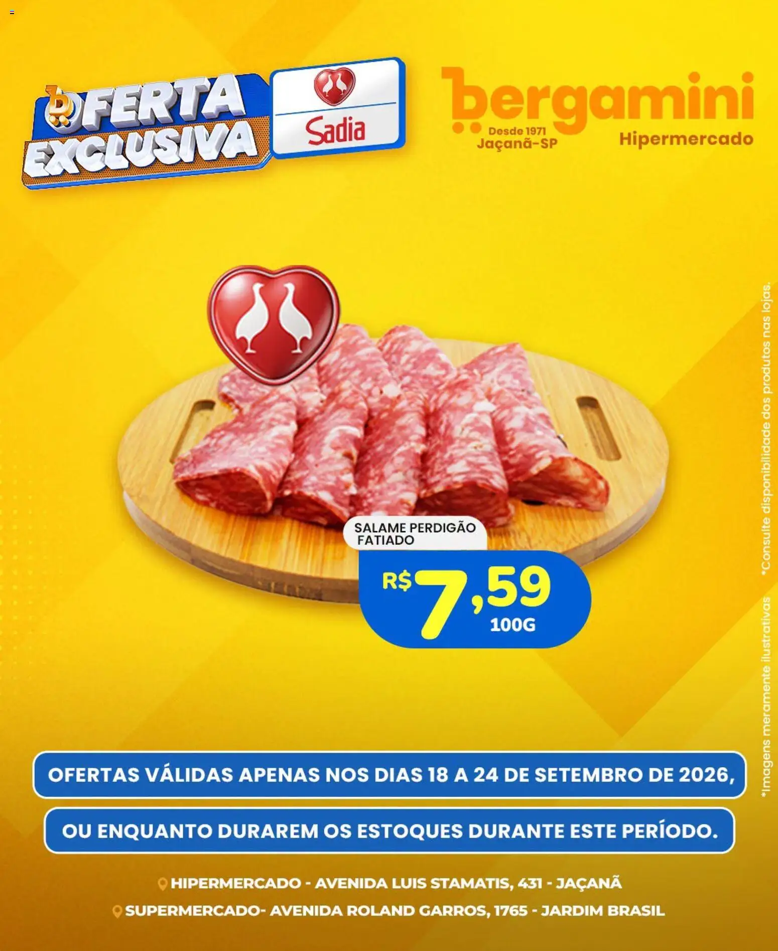 Ofertas Supermercado Bergamini ofertas Sadia e a Perdigão até 24/09/2026. - Página 3
