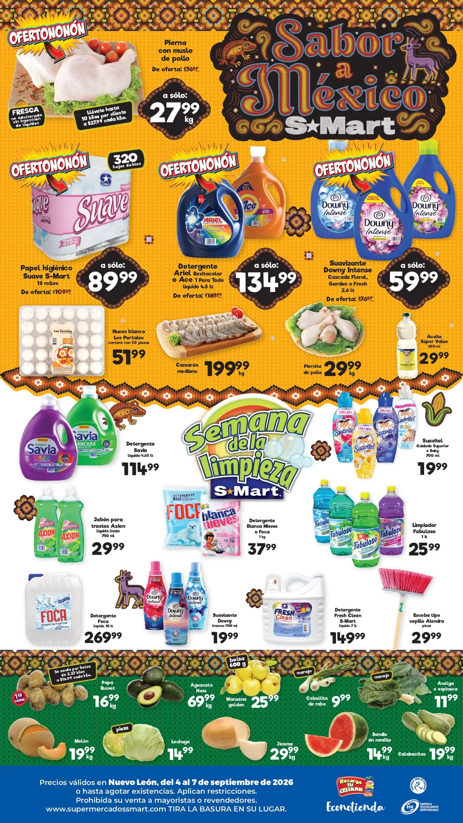 Vista previa las ofertas de la tienda S-Mart - S-Mart folleto Monterrey desde el 04/09/2026 