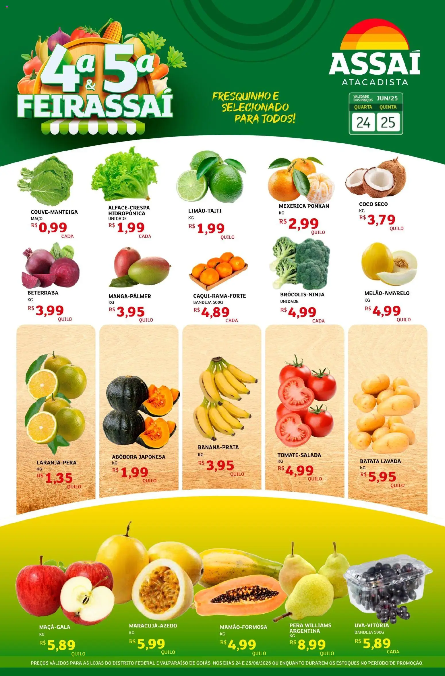 Pré-Visualização do folheto "Assaí Atacadista ofertas - DF" da loja Assaí Atacadista válido a partir de 24/06/2026