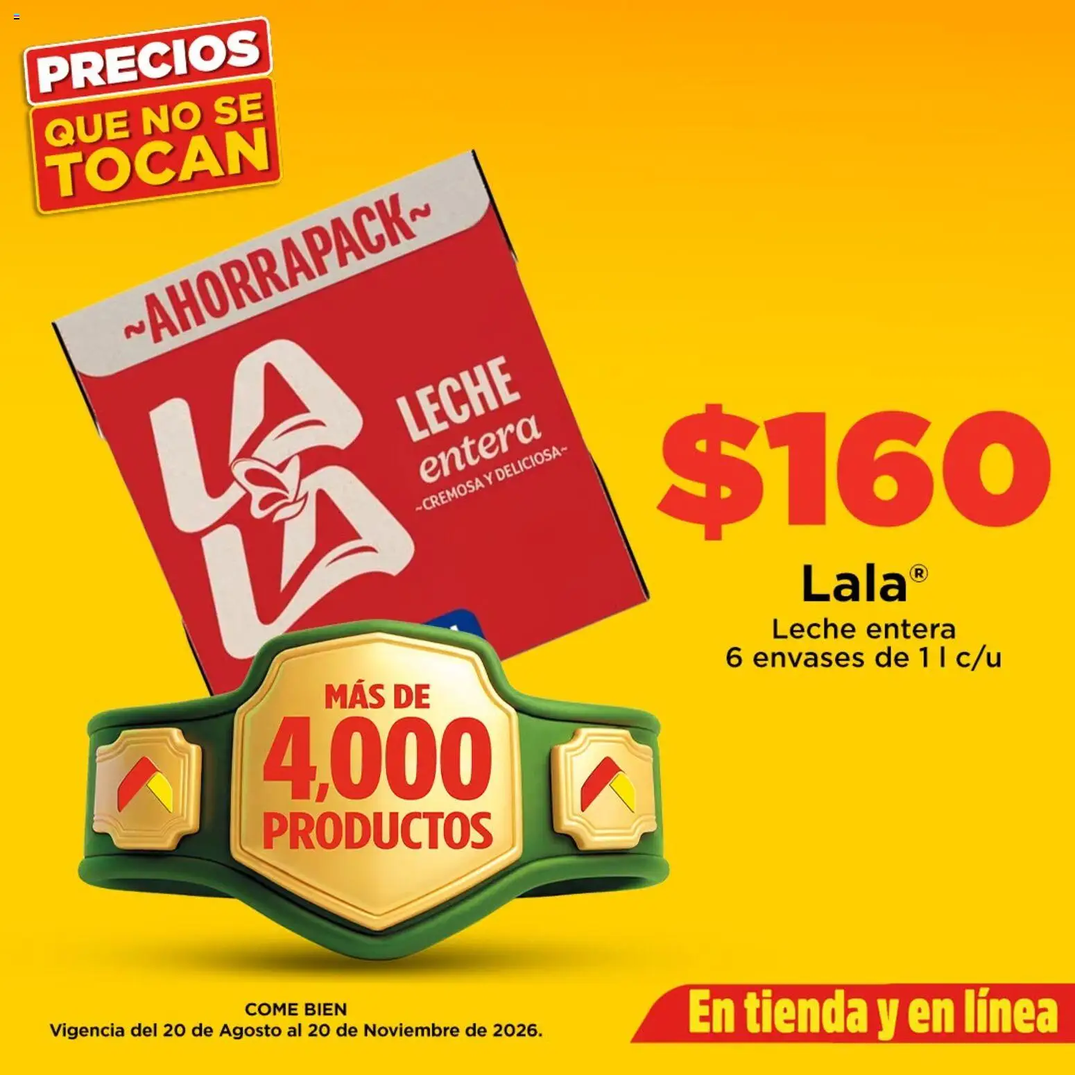 Vista previa las ofertas de la tienda Bodega Aurrerá - Bodega Aurrerá folleto La combinación que nutre desde el 20/08/2026 - Leche, Leche entera