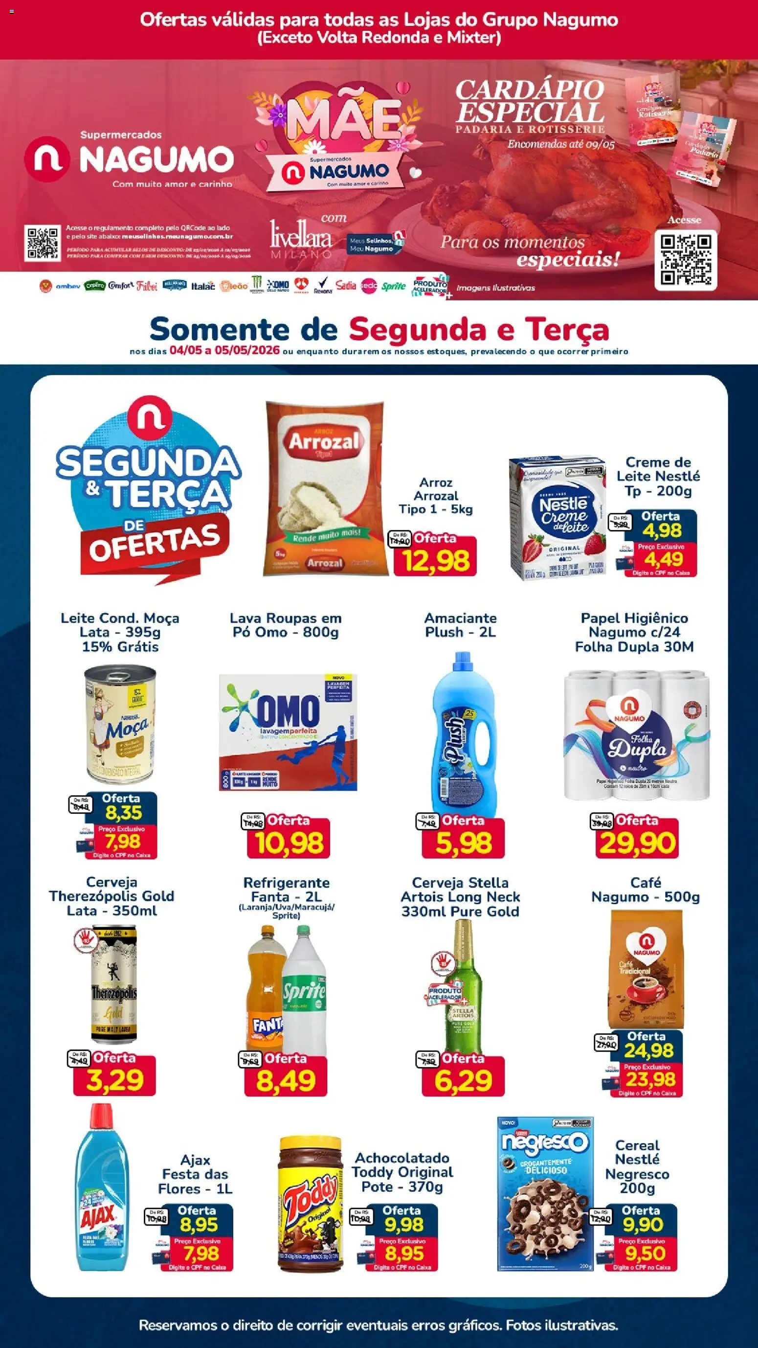 Pré-Visualização do folheto "Nagumo ofertas Segunda e Terça" da loja Nagumo válido a partir de 04/05/2026