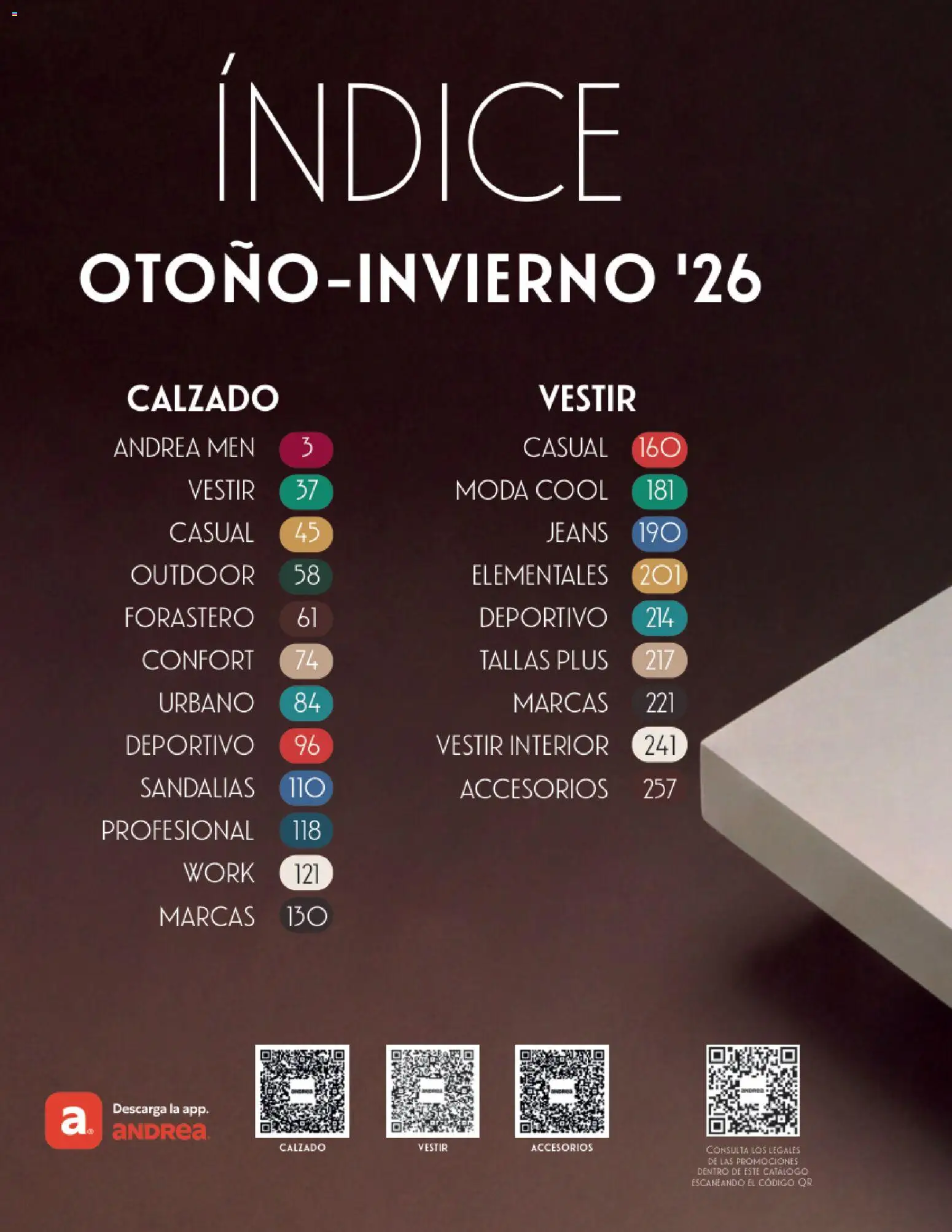 Vista previa las ofertas de la tienda Andrea - Andrea catálogo Calzado Caballero desde el 23/08/2026 