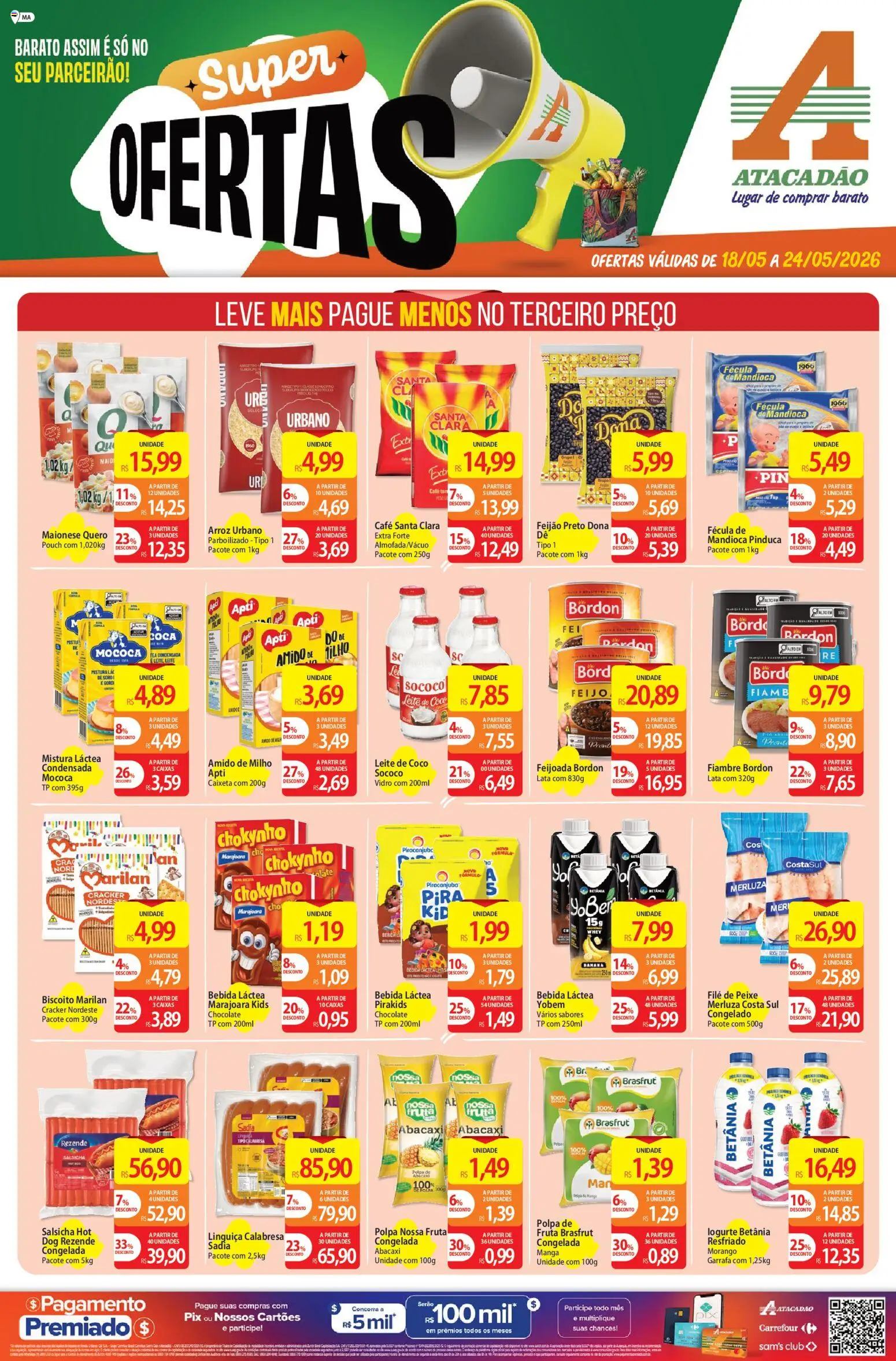 Pré-Visualização do folheto "Atacadão ofertas - MA" da loja Atacadão válido a partir de 18/05/2026