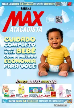 Pré-Visualização do folheto "Max Atacadista ofertas Bebe" da loja Max Atacadista válido a partir de 17/08/2026