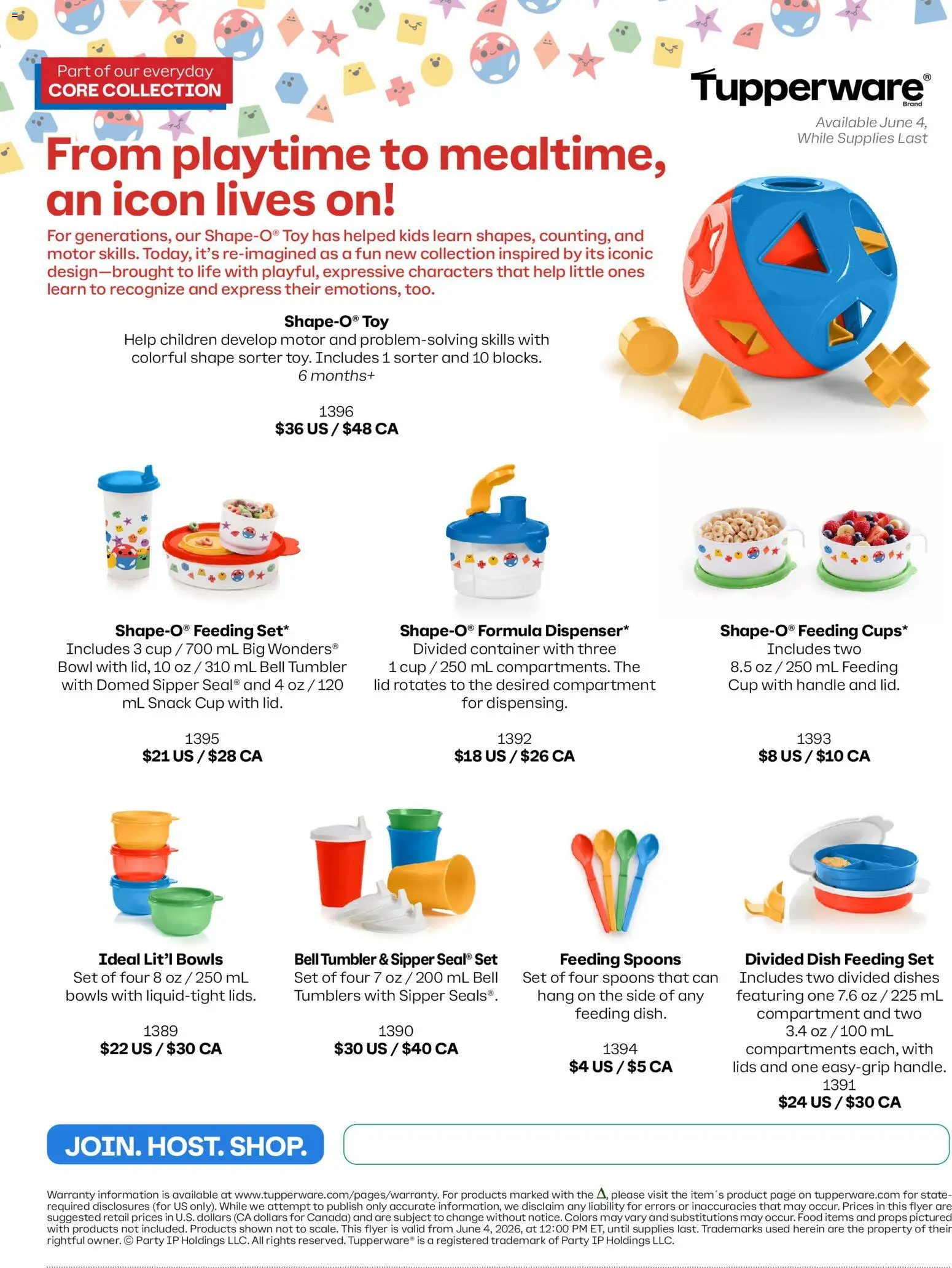 Preview of leaflet Tupperware flyer - Core collection from shop Tupperware is valid from Jun 04, 2026