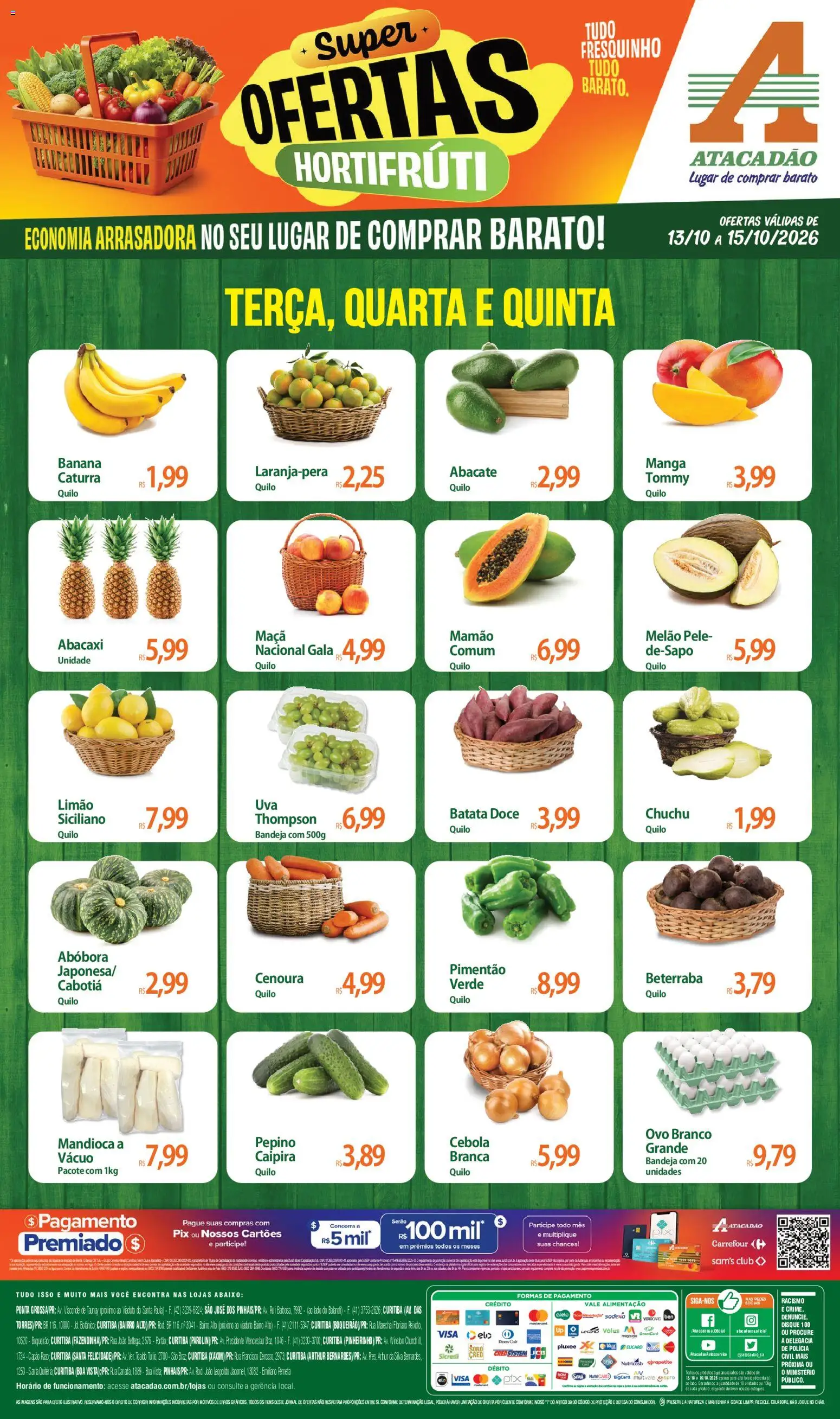 Pré-Visualização do folheto "Atacadão ofertas - PR" da loja Atacadão válido a partir de 13/10/2026