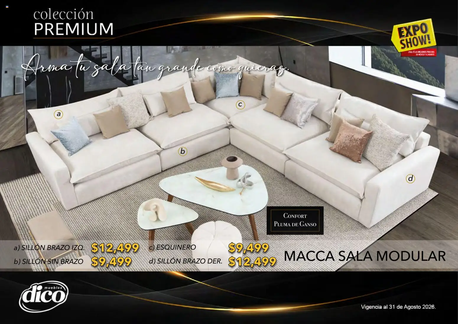 Vista previa las ofertas de la tienda Muebles Dico - Muebles Dico catálogo Colección Premium desde el 01/08/2026 