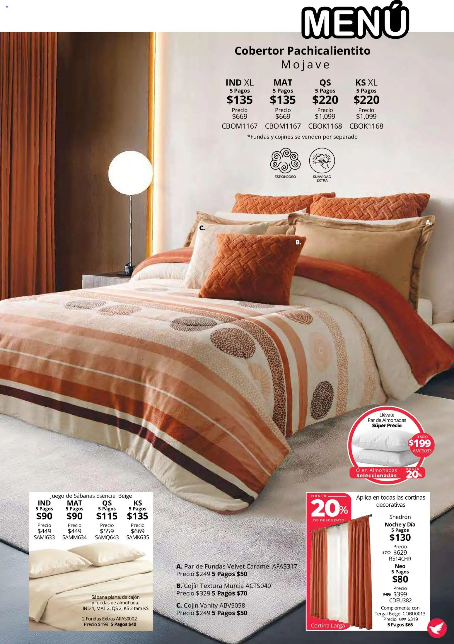 Vista previa las ofertas de la tienda Colchas Concord - Colchas Concord catálogo Colección Cobertor Calor de Hogar desde el 15/10/2026 