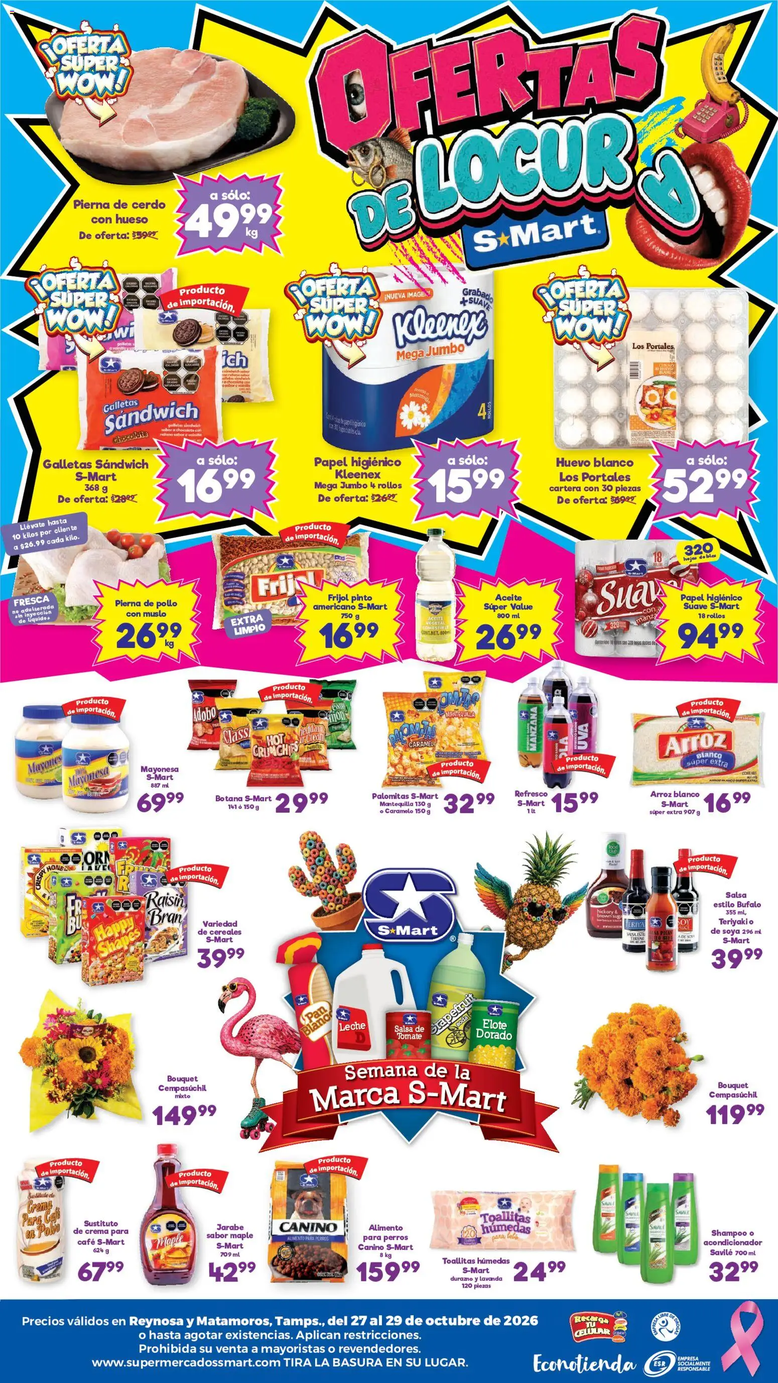 Vista previa las ofertas de la tienda S-Mart - S-Mart folleto Matamoros, Reynosa desde el 27/10/2026 