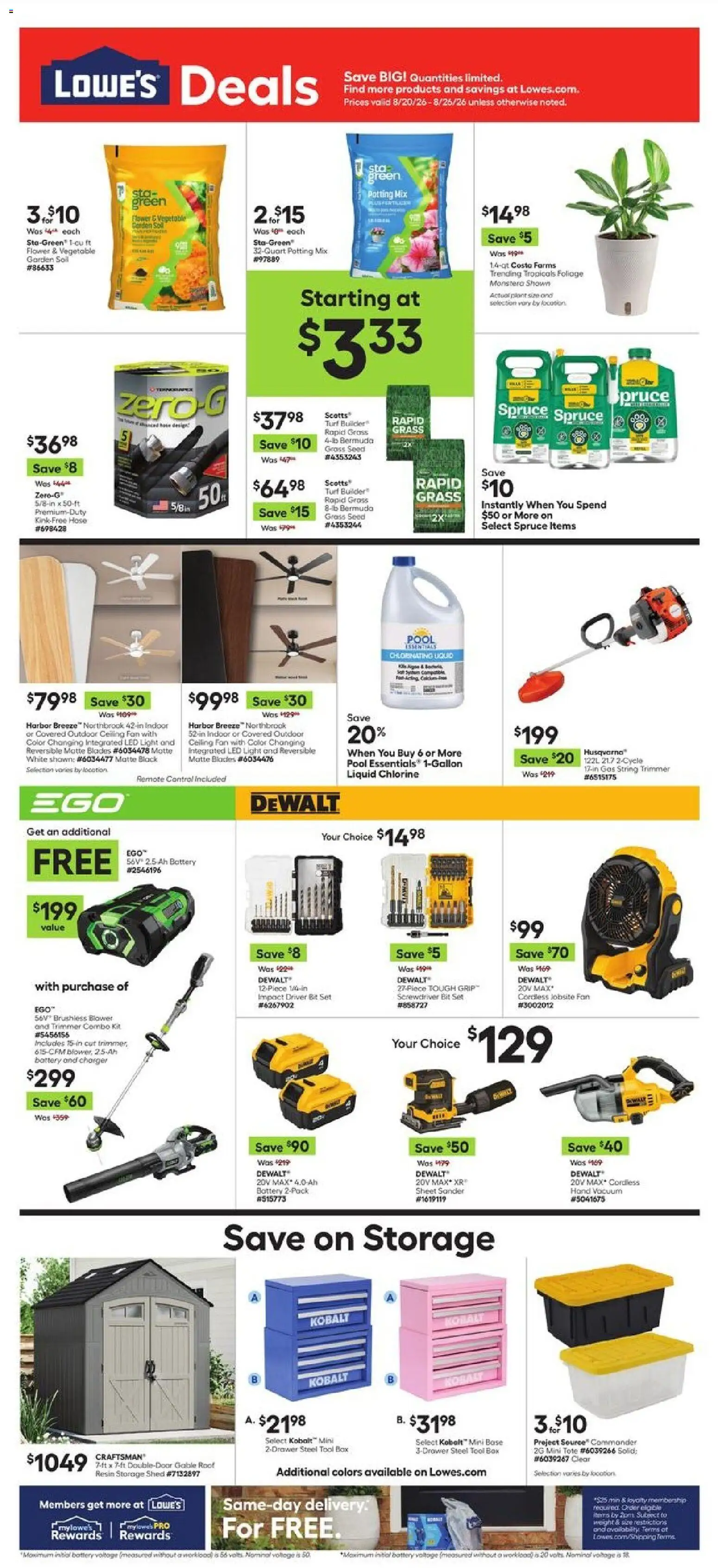 Ad Preview of Lowe's Lowe's Weekly Ad from 08/20/2026