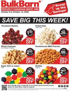 Preview of leaflet Bulk Barn weekly flyer / circulaire from shop Bulk Barn is valid from Oct 08, 2026