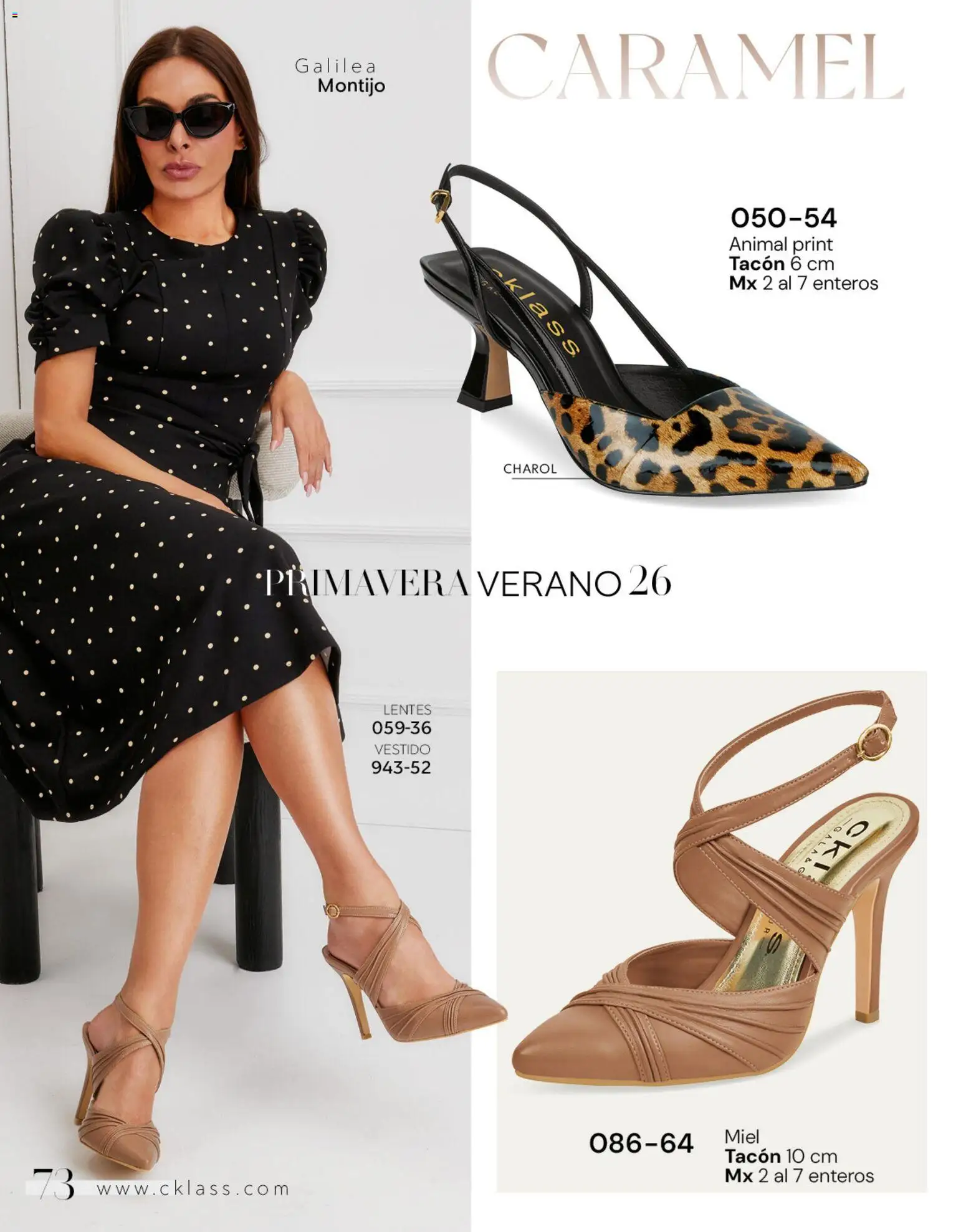 Vista previa las ofertas de la tienda Cklass - Catálogo Dama Calzado desde el 02/01/2026 - Vestido, Lentes, Miel