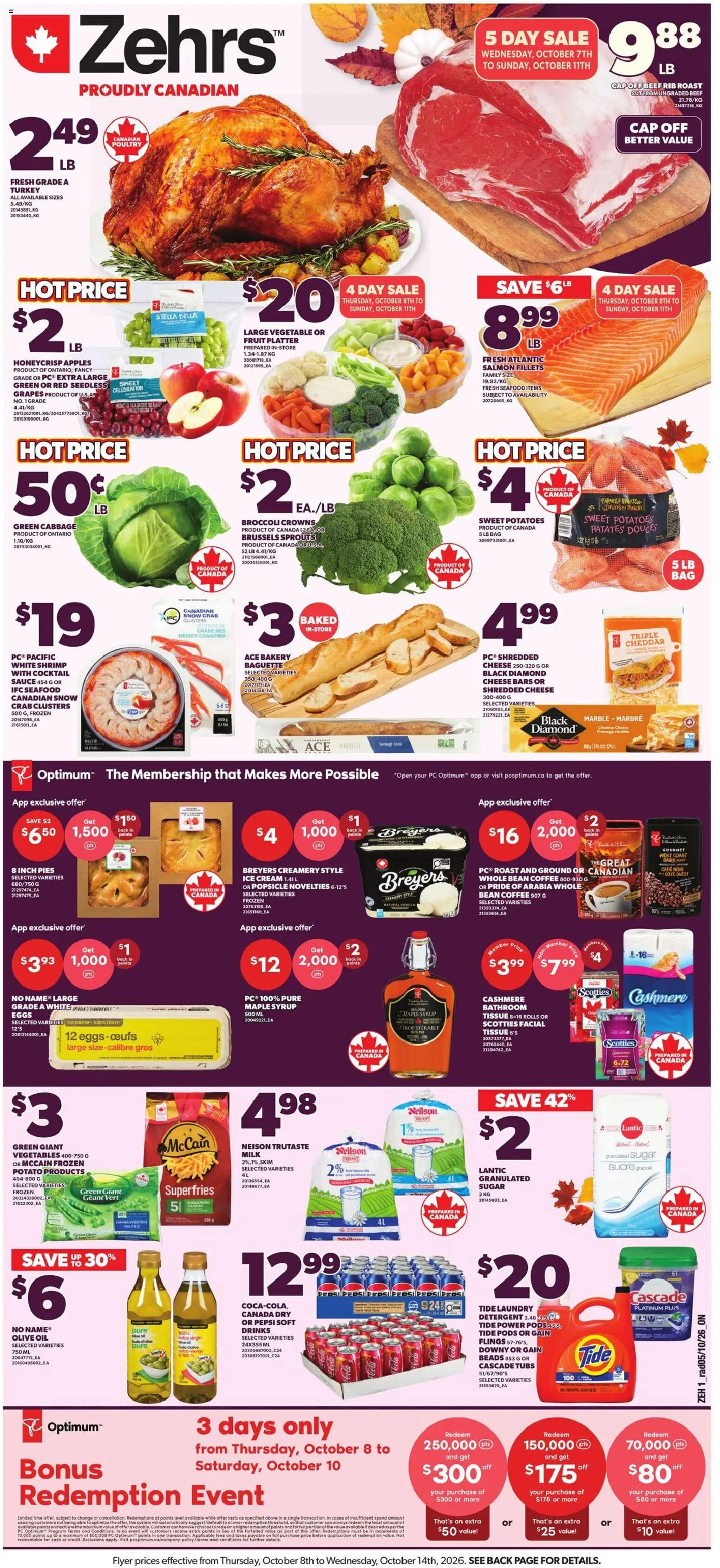 Preview of leaflet Zehrs weekly flyer / circulaire from shop Zehrs is valid from Oct 08, 2026