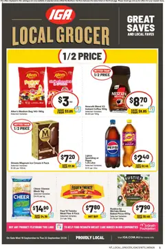 Preview of catalogue IGA catalogue Berry Springs from shop IGA valid 16/09/2026