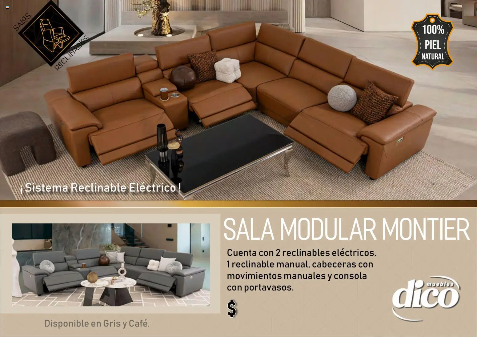 Vista previa las ofertas de la tienda Muebles Dico - Muebles Dico catálogo Salas reclinables desde el 27/03/2026 - Sala, Sales, Sala modular, Modular