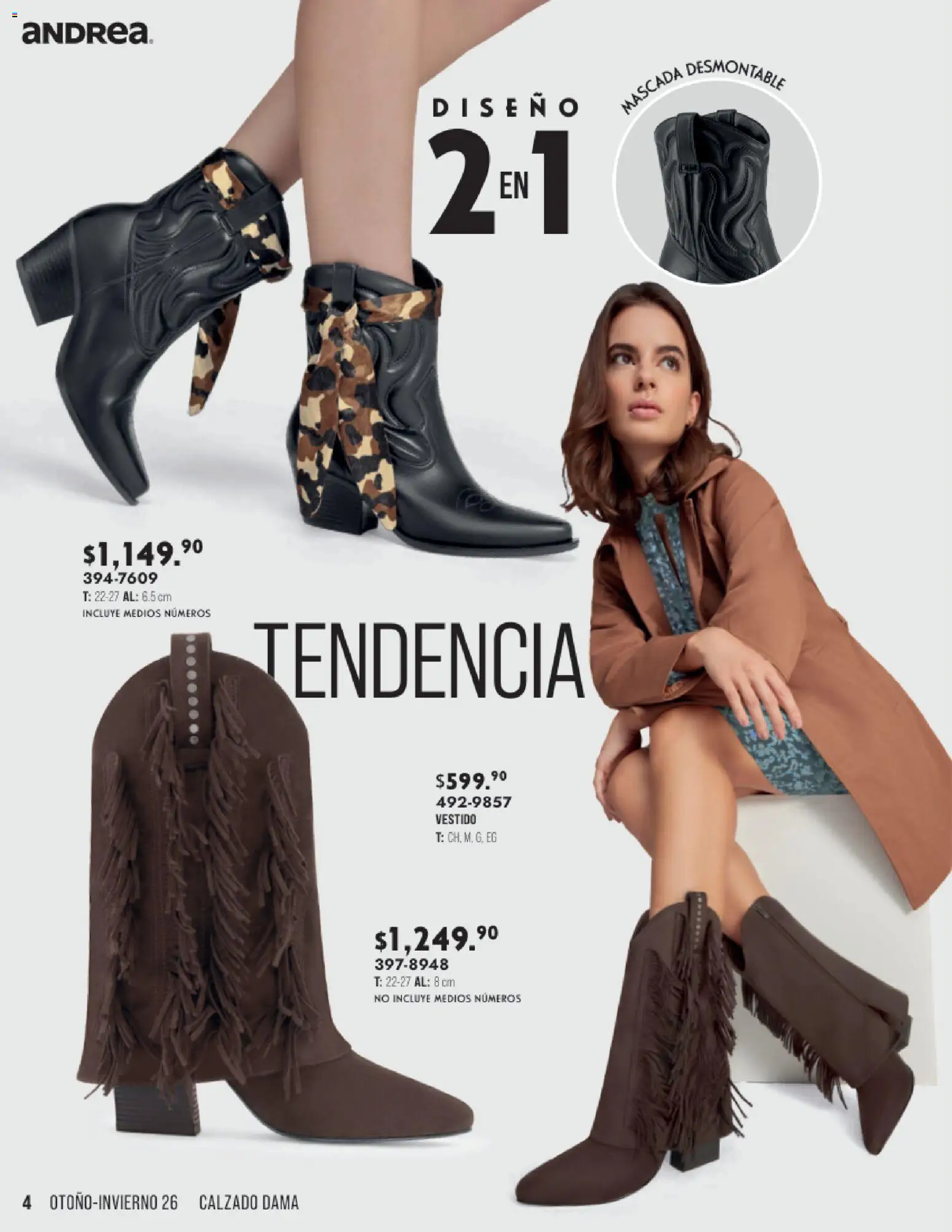 Vista previa las ofertas de la tienda Andrea - Andrea catálogo Otoño Invierno desde el 23/08/2026 