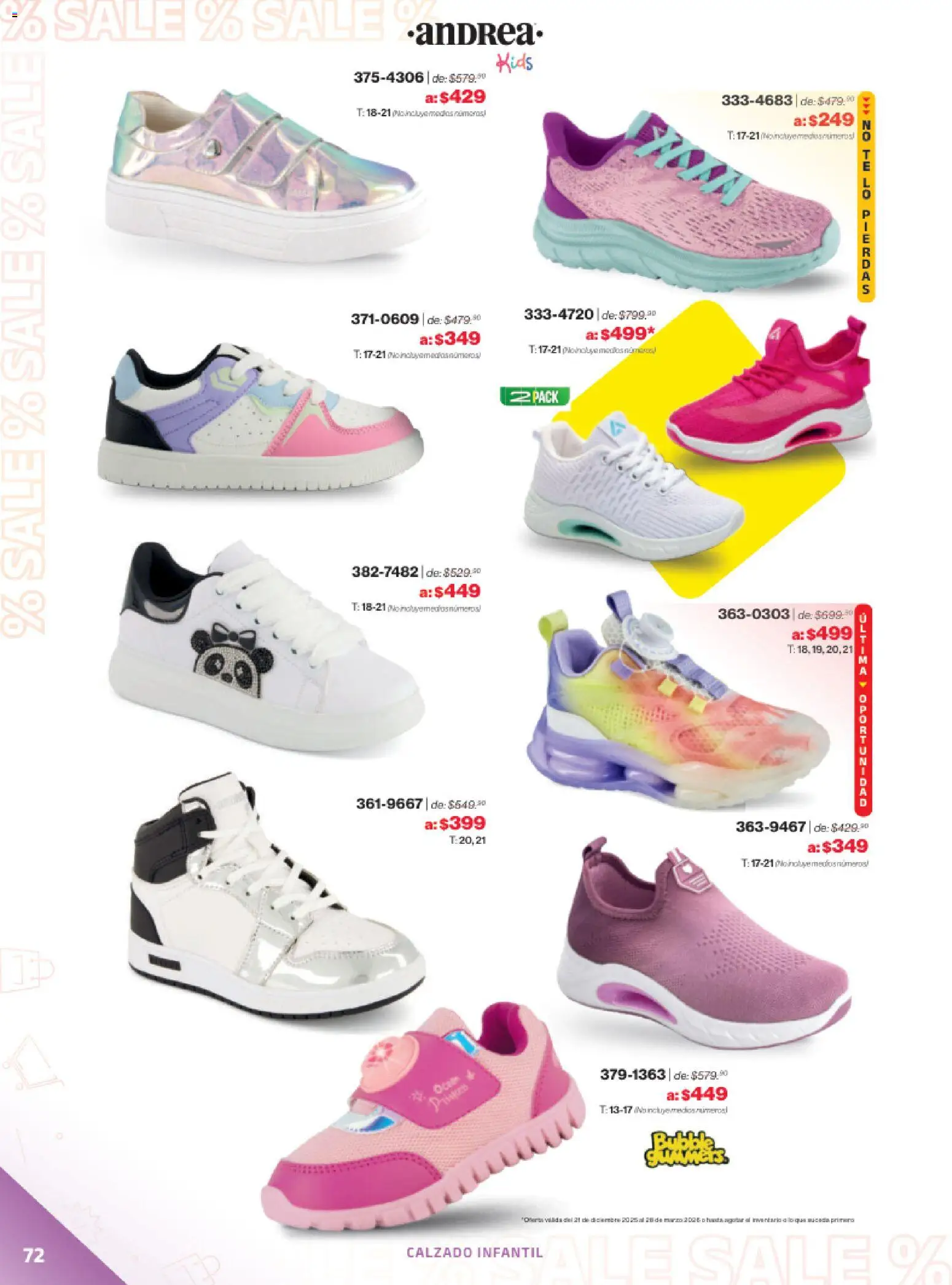 Vista previa las ofertas de la tienda Andrea - Catálogo Outlet desde el 21/12/2025 