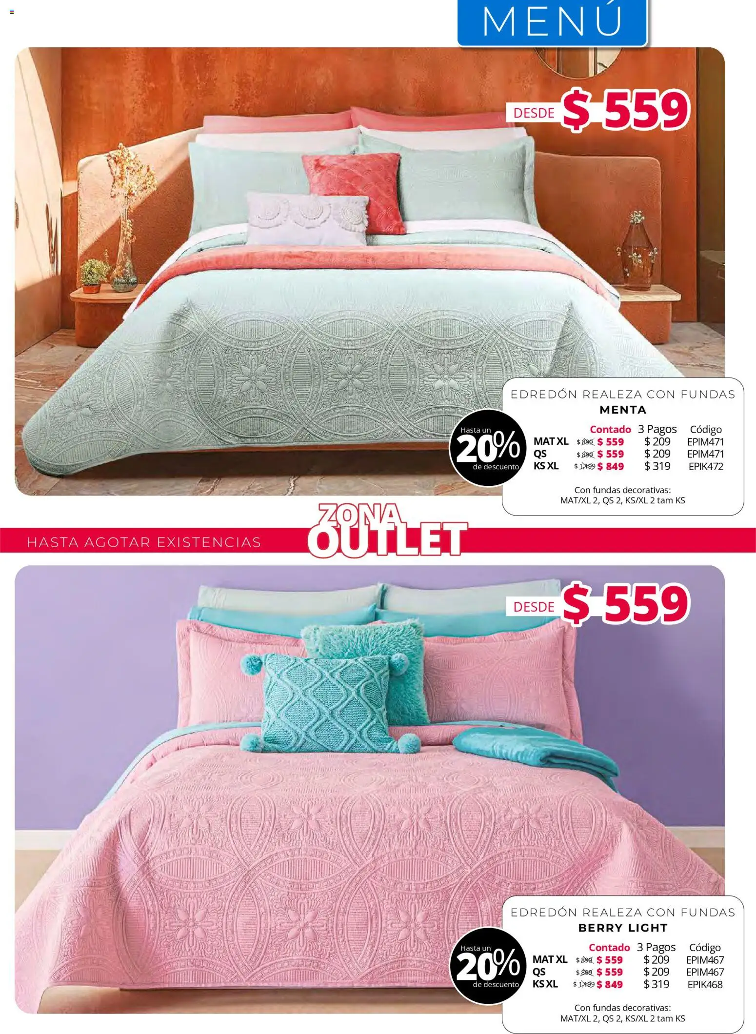 Vista previa las ofertas de la tienda Colchas Concord - Colchas Concord catálogo desde el 01/05/2026 