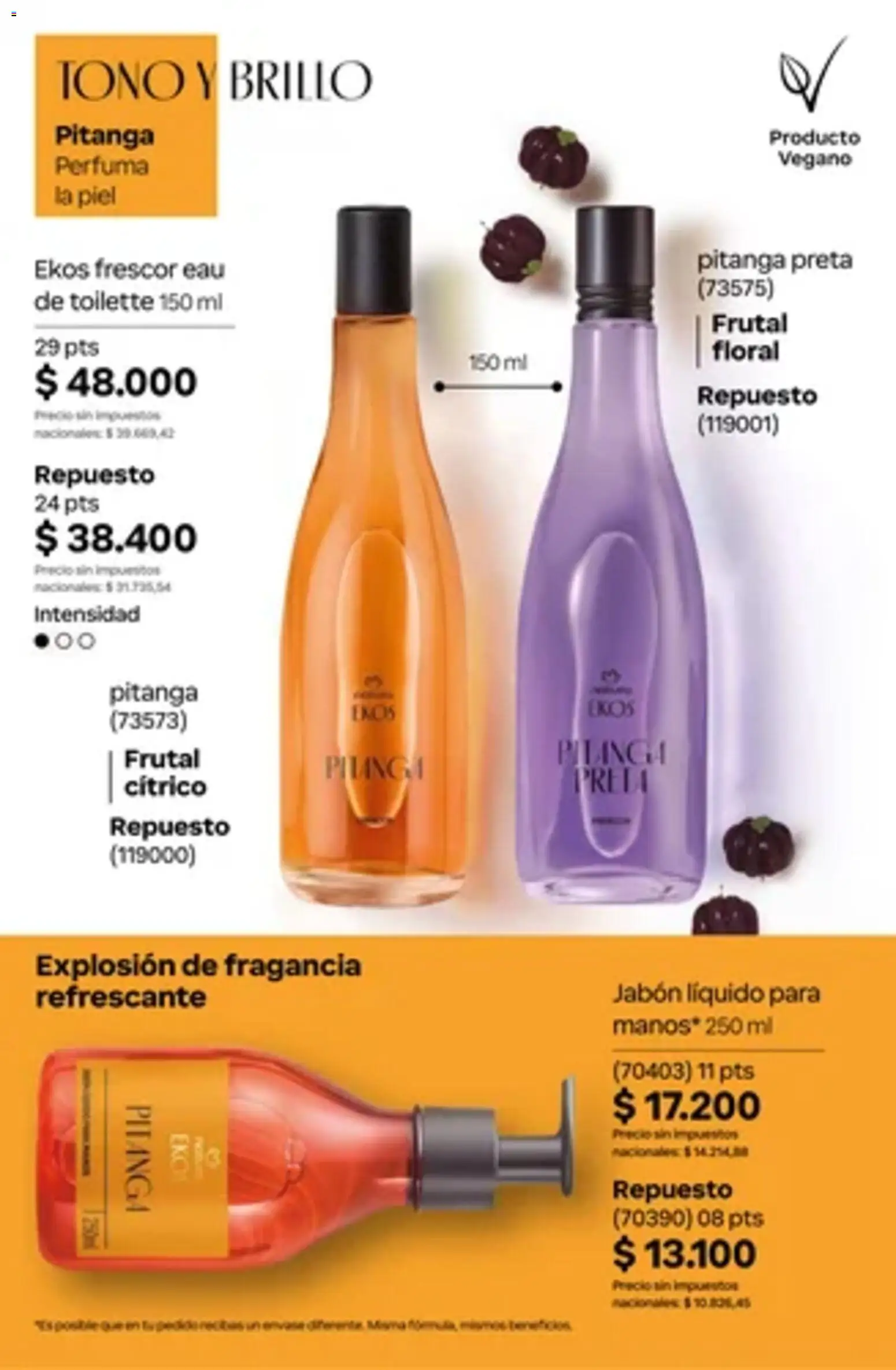 Vista previa del folleto de la tienda Natura válido desde el 01/10/2026 - Jabón, Jabón líquido, Fragancia, Brillo
