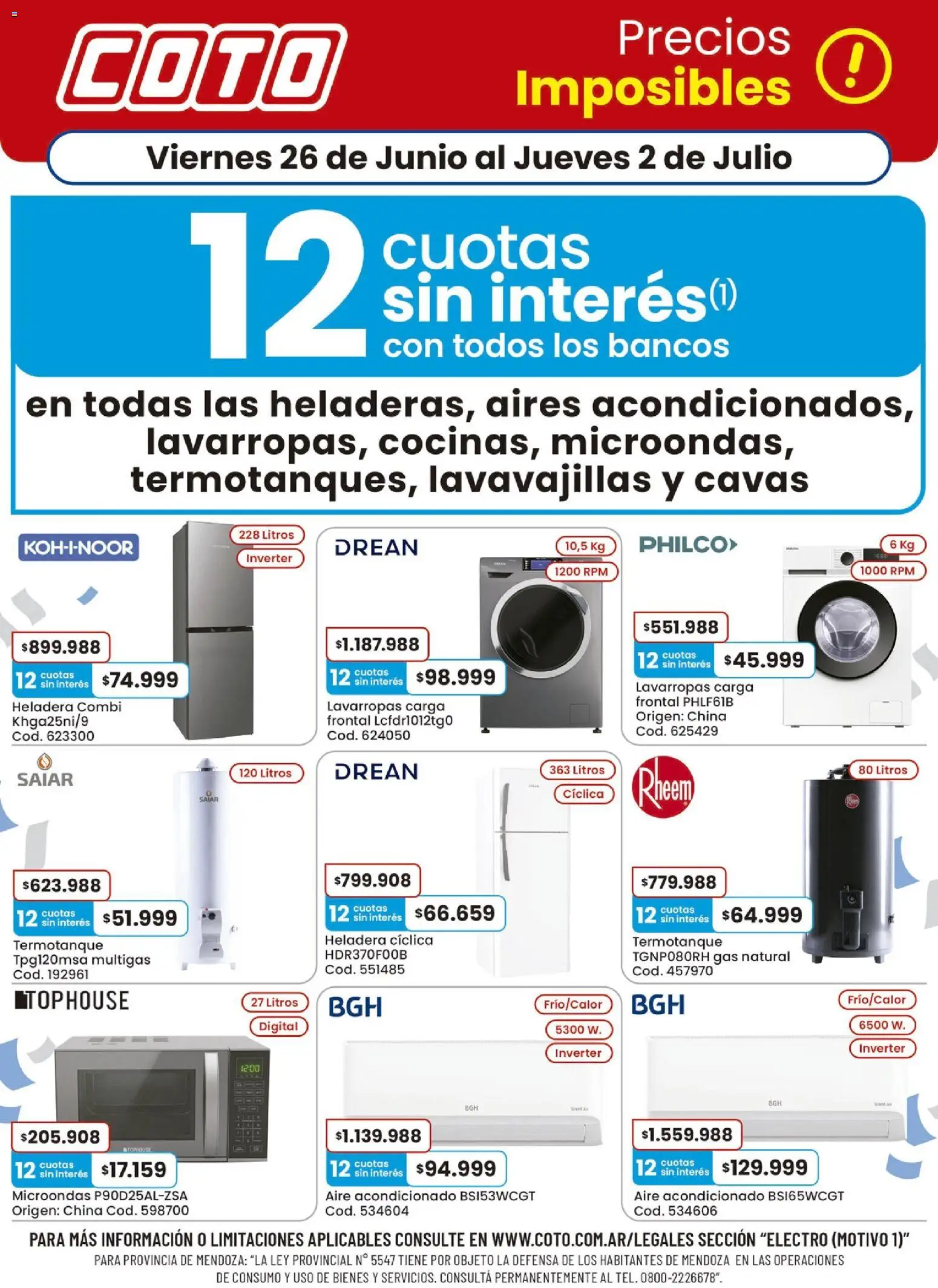 Vista previa del folleto de la tienda Coto válido desde el 26/06/2026 