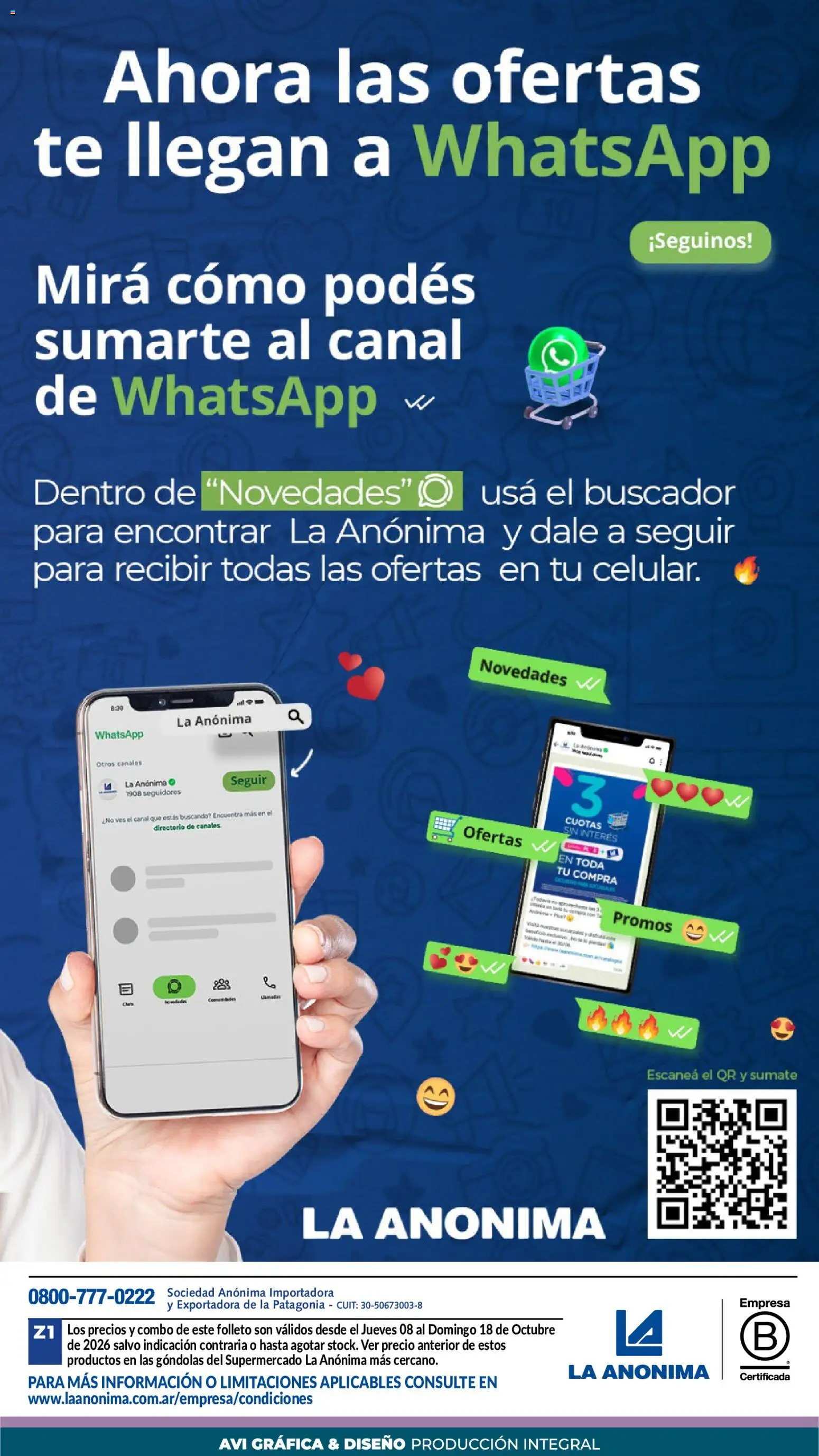 Vista previa del folleto de la tienda La Anonima válido desde el 08/10/2026 