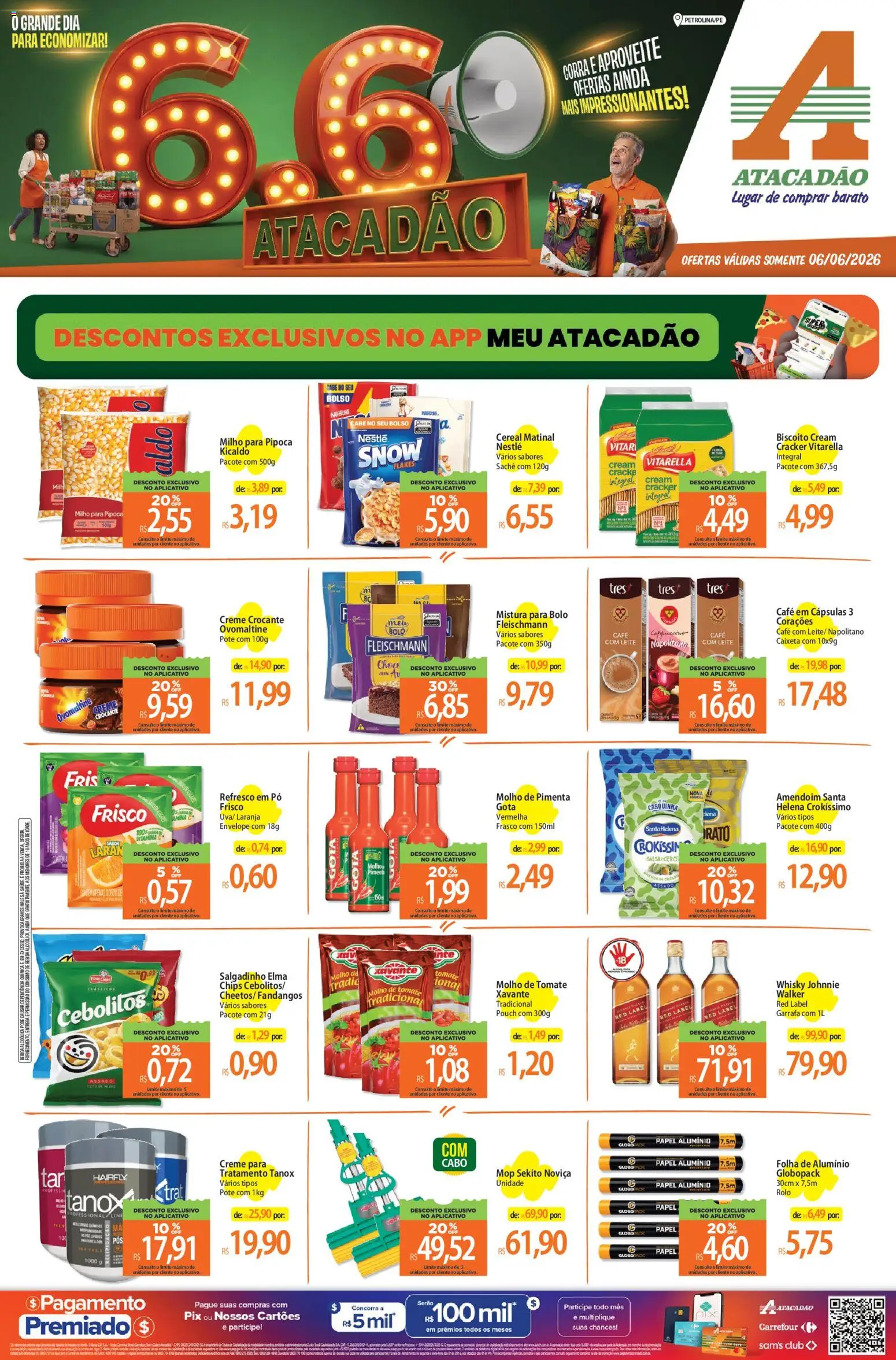 Pré-Visualização do folheto "Atacadão ofertas - PE" da loja Atacadão válido a partir de 06/06/2026