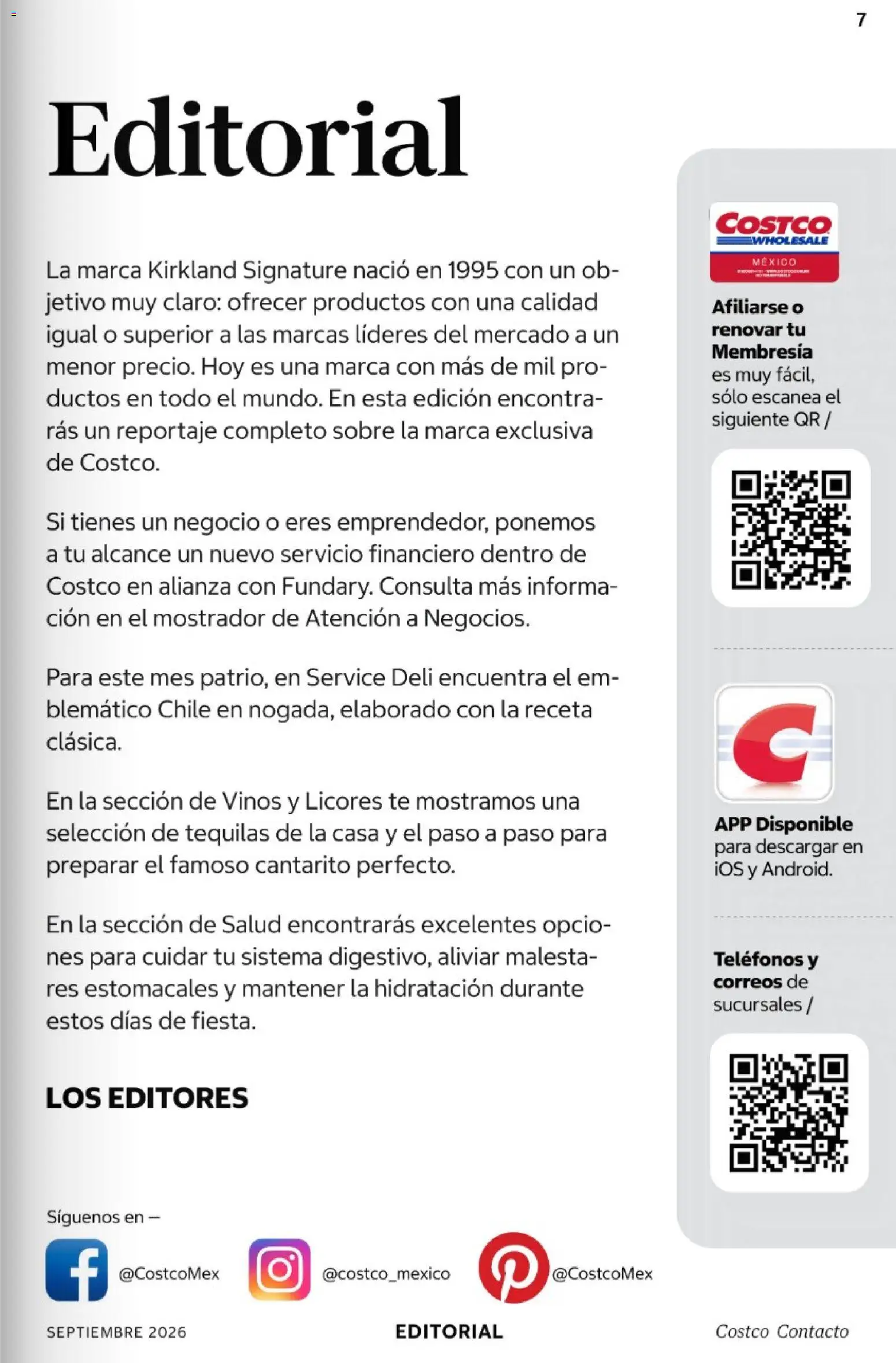 Vista previa las ofertas de la tienda Costco - Costco catálogo Septiembre desde el 01/09/2026 