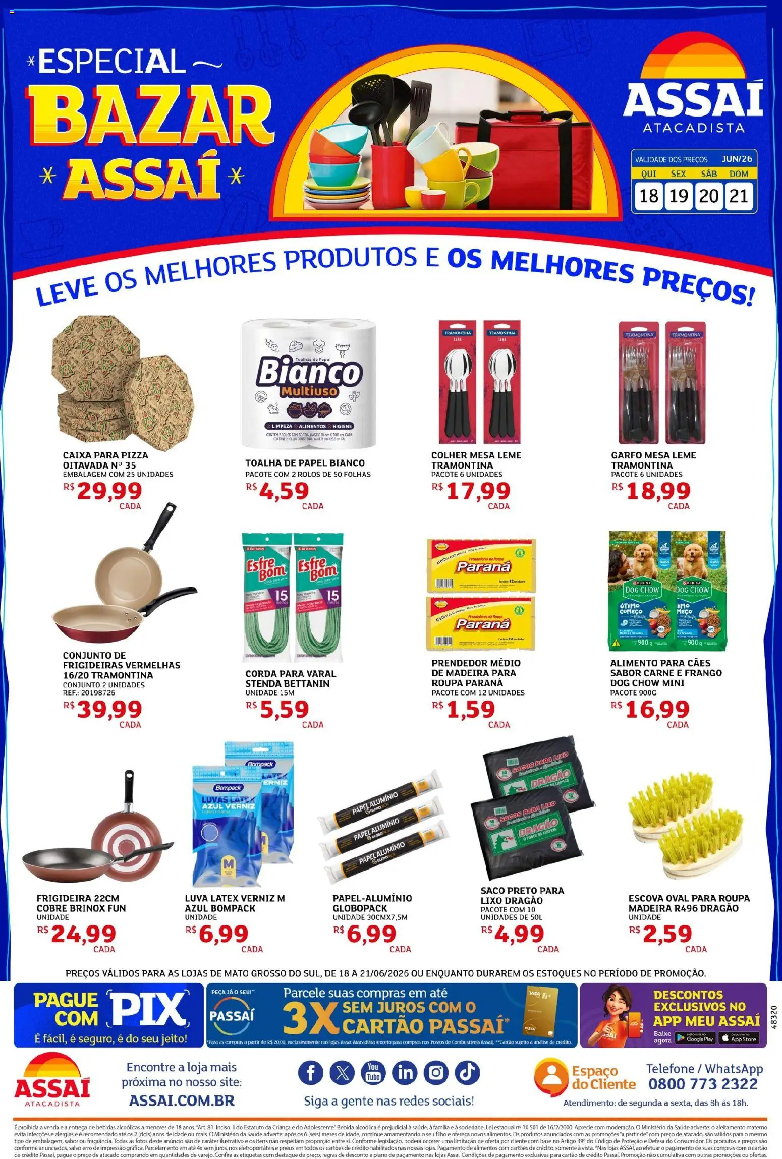 Pré-Visualização do folheto "Assaí Atacadista ofertas - MS" da loja Assaí Atacadista válido a partir de 18/06/2026