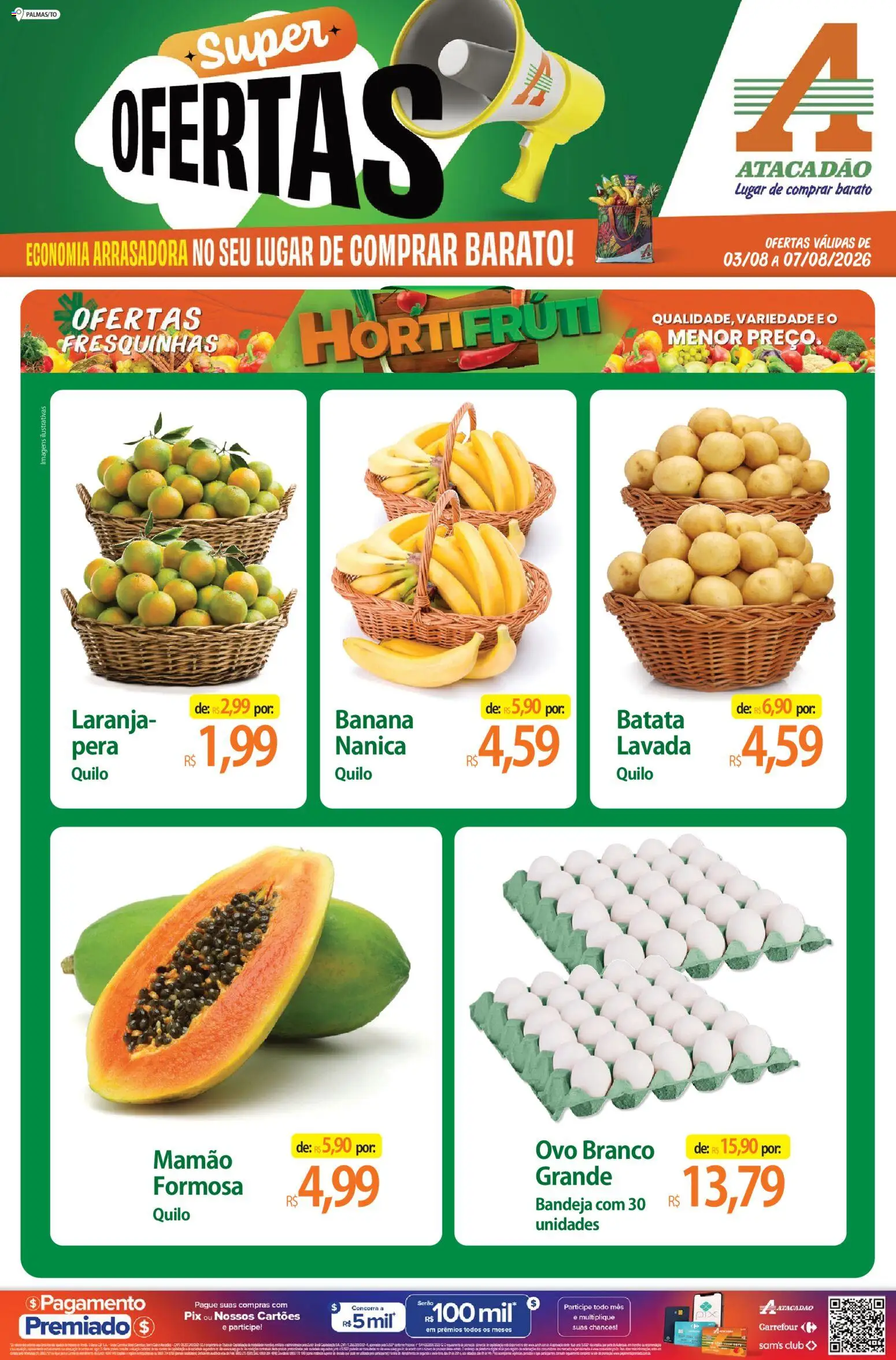 Pré-Visualização do folheto "Atacadão ofertas - TO" da loja Atacadão válido a partir de 03/08/2026