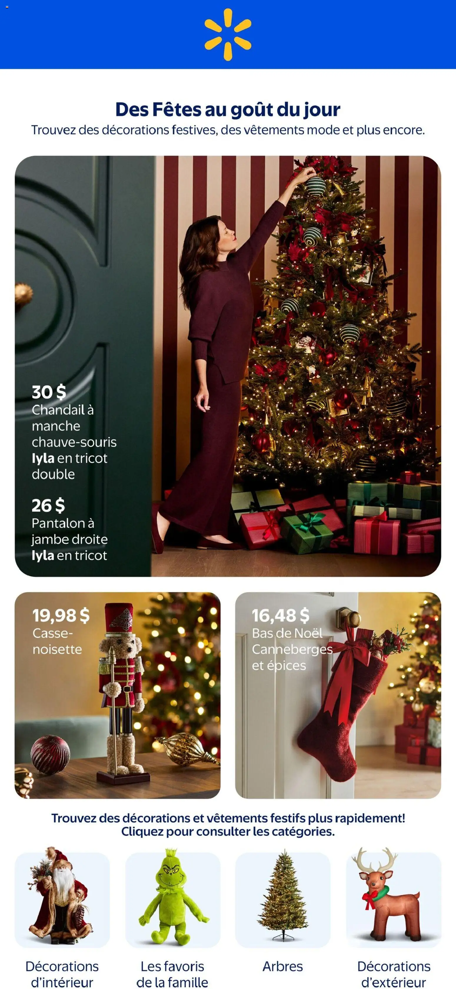 Preview of leaflet Walmart circulaire - Des Fêtes au goût du jour from shop Walmart is valid from Oct 29, 2026